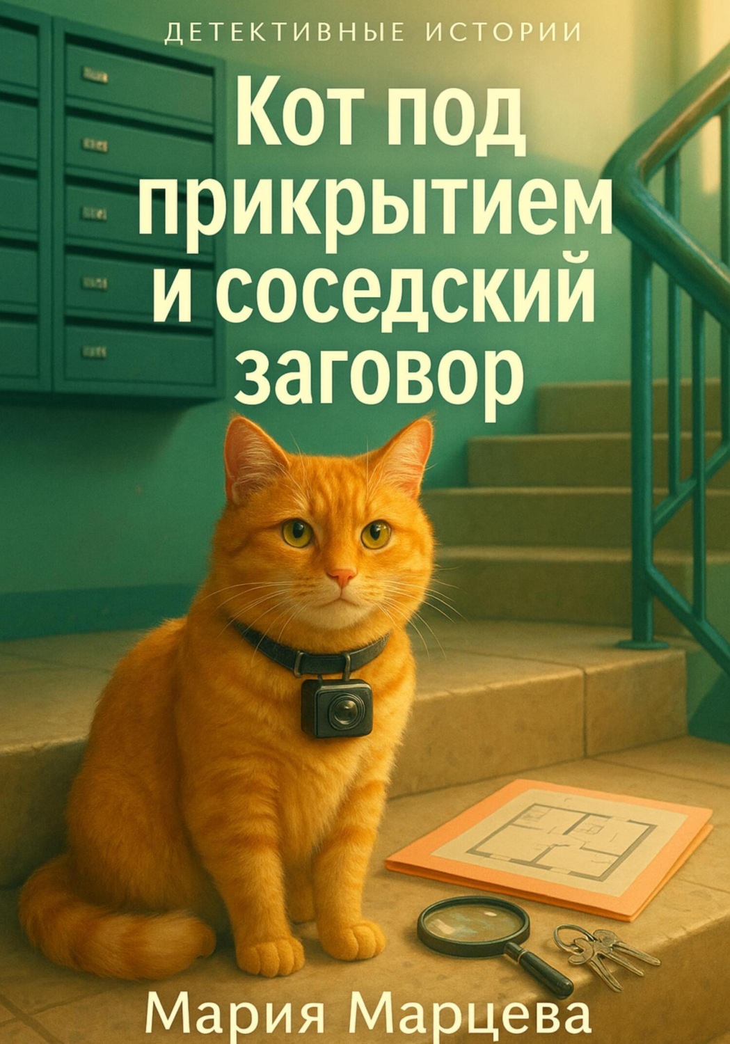 Обложка книги «Детективные истории. Кот под прикрытием и соседский заговор»