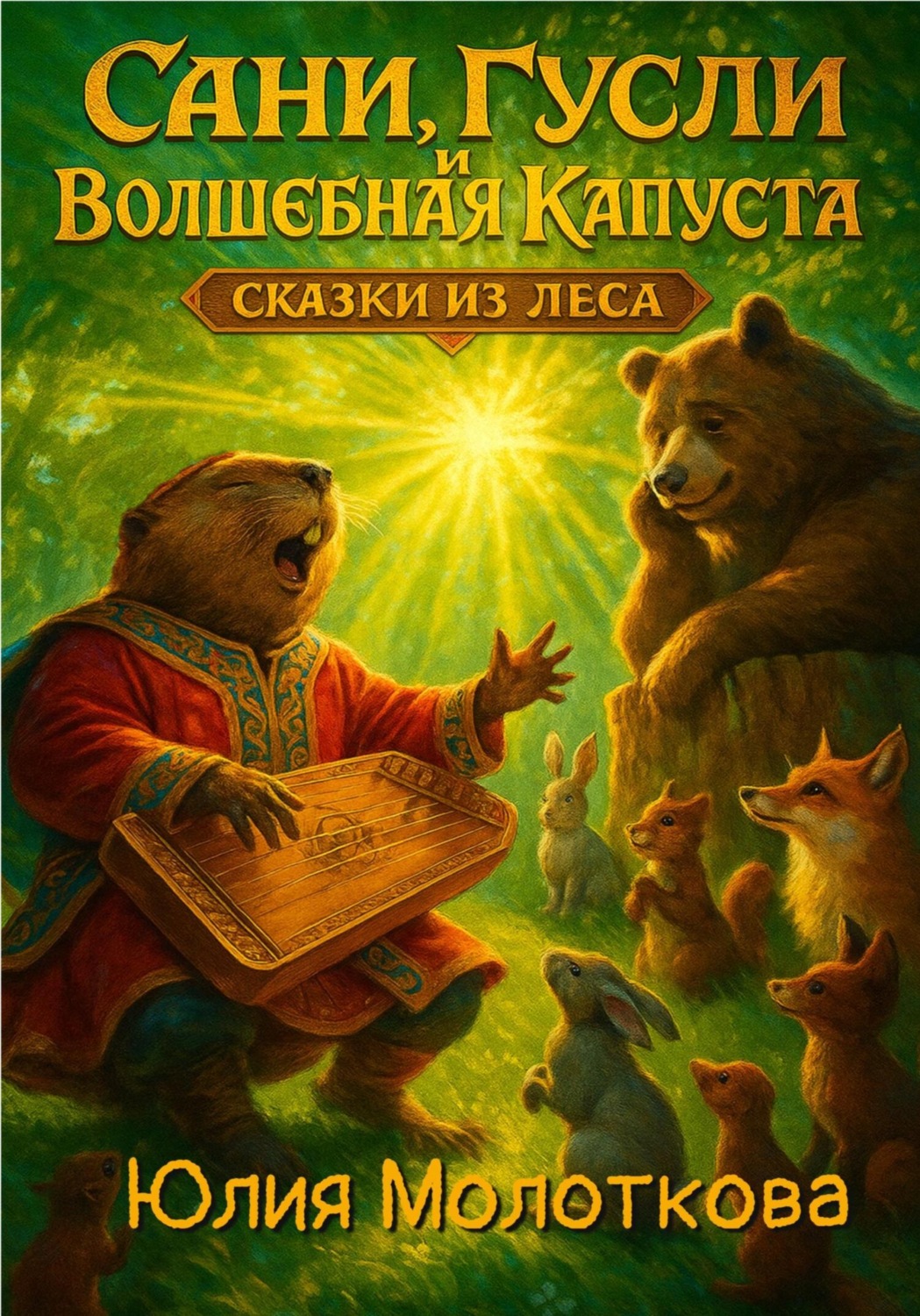 Обложка книги «Сани, гусли и волшебная капуста. Сказки из леса»