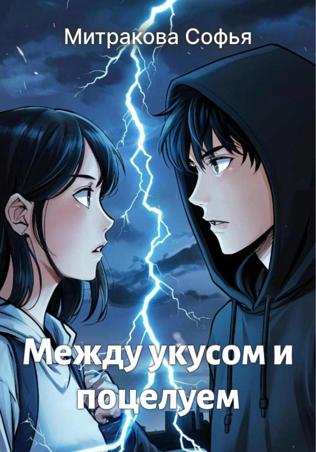Обложка книги «Между укусом и поцелуем»