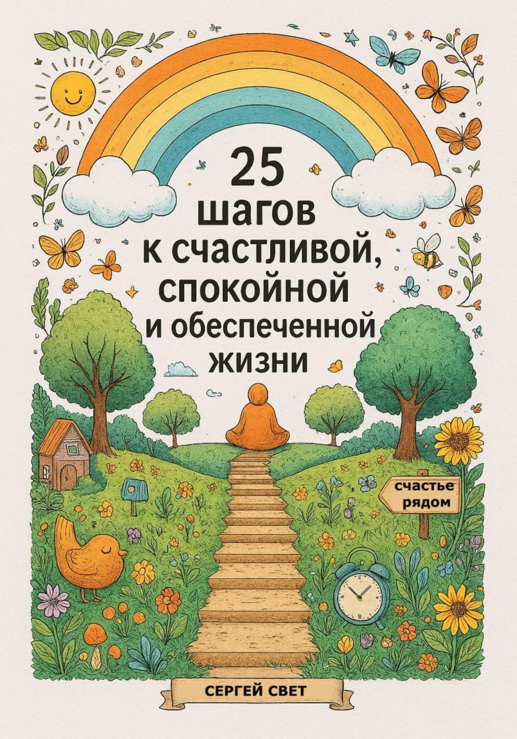 Обложка книги «25 шагов к счастливой, спокойной и обеспеченной жизни»