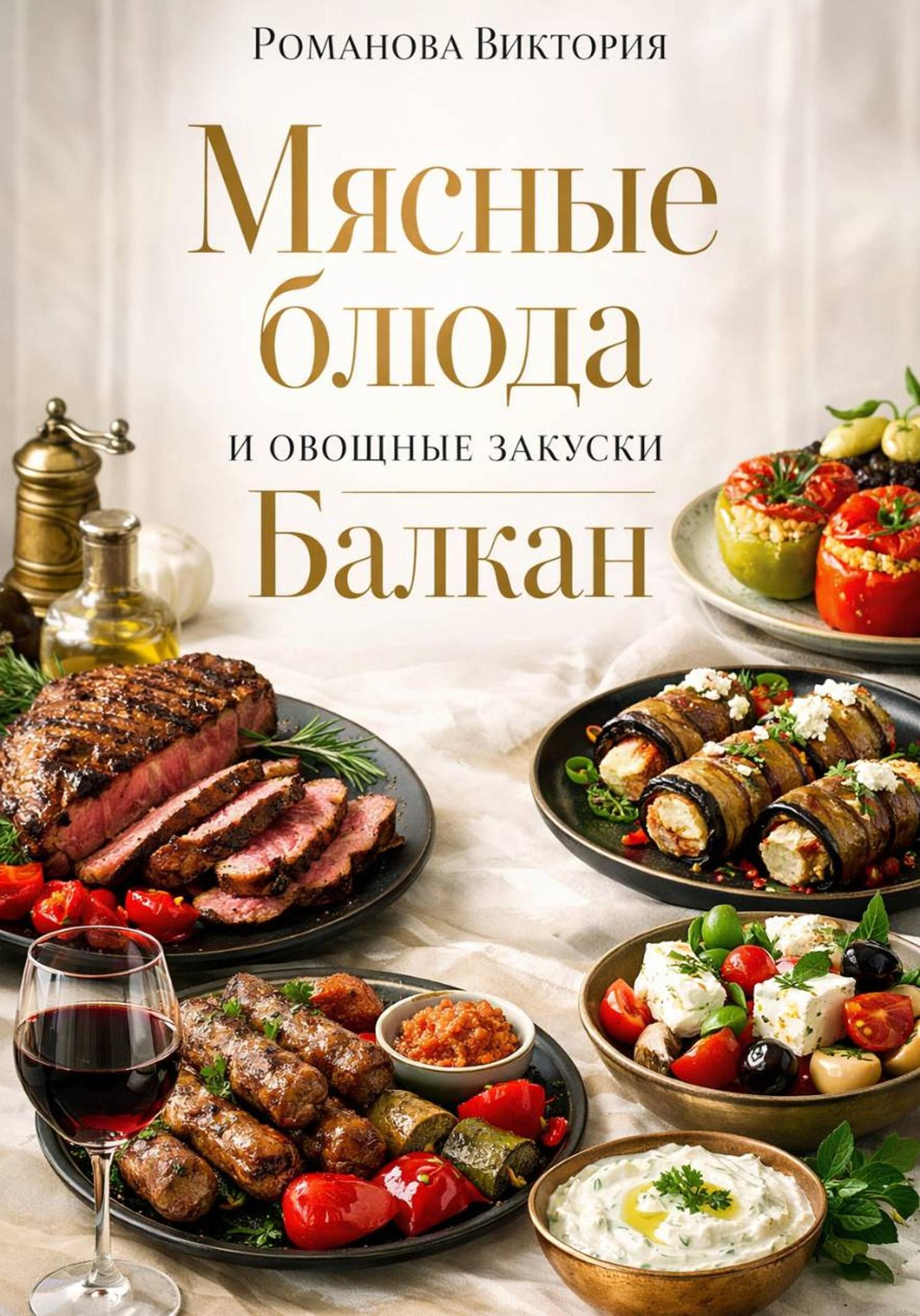 Обложка книги «Мясные блюда и овощные закуски Балкан»