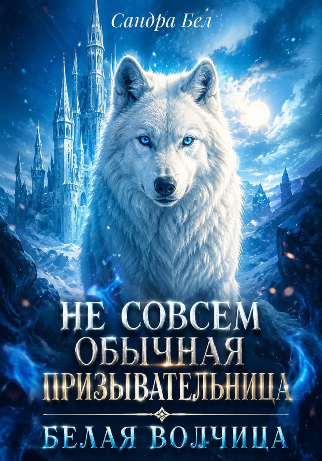Обложка книги «Не совсем обычная призывательница. Белая волчица»