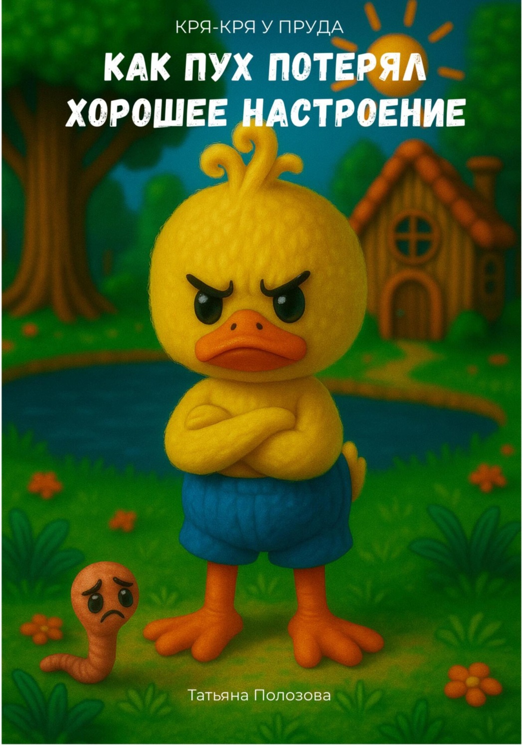 Обложка книги «Кря-кря у пруда. Как Пух потерял хорошее настроение»
