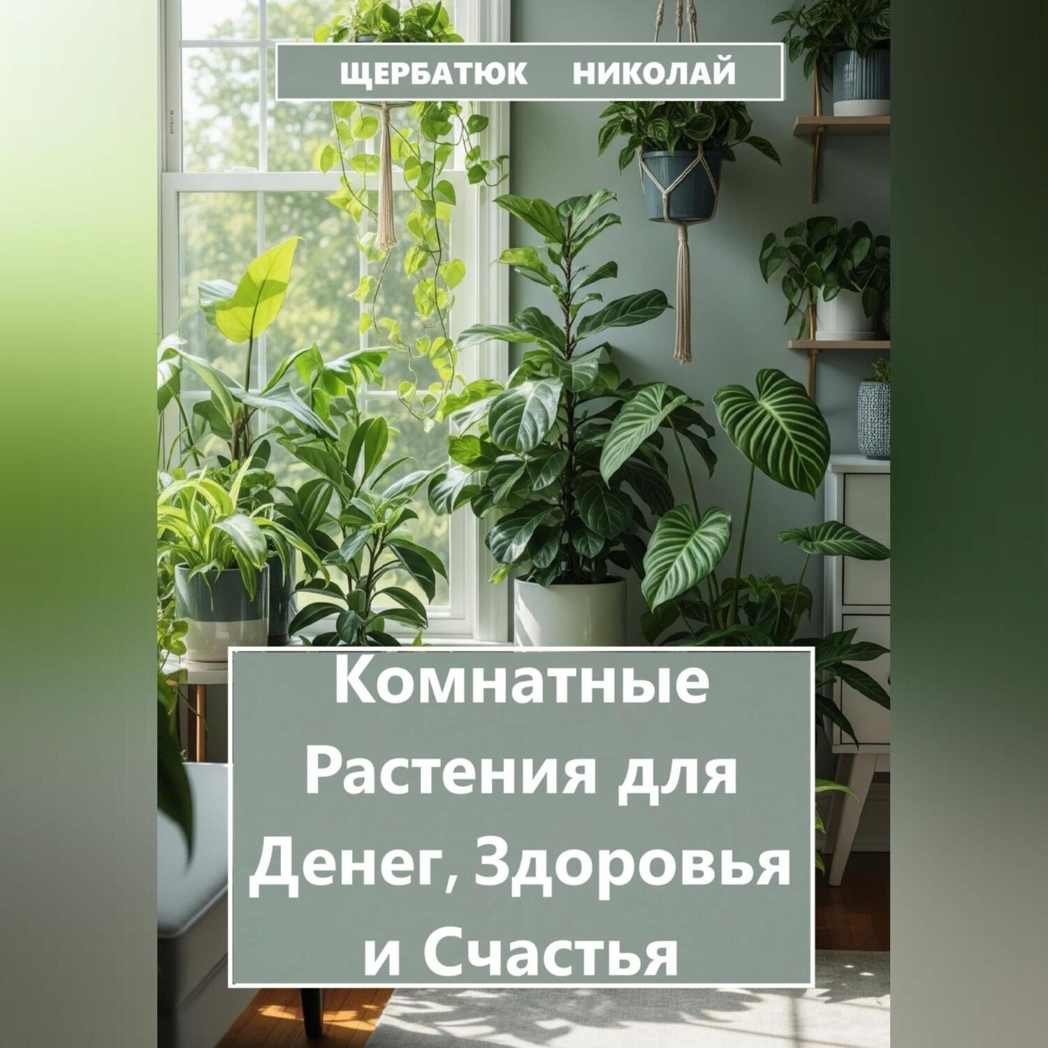 Обложка книги «Комнатные Растения для Денег, Здоровья и Счастья»