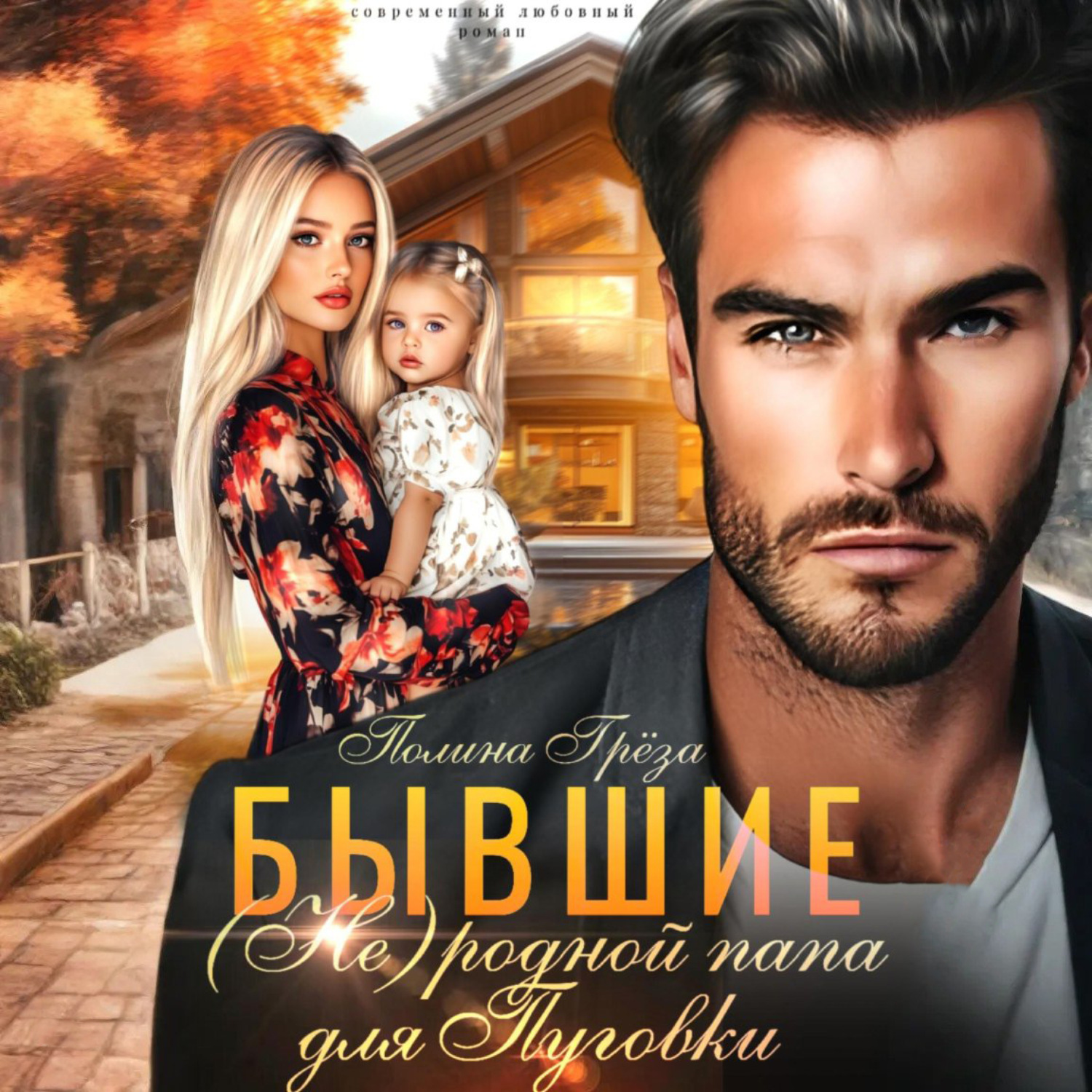 Обложка книги «Бывшие. (Не)родной папа для Пуговки»
