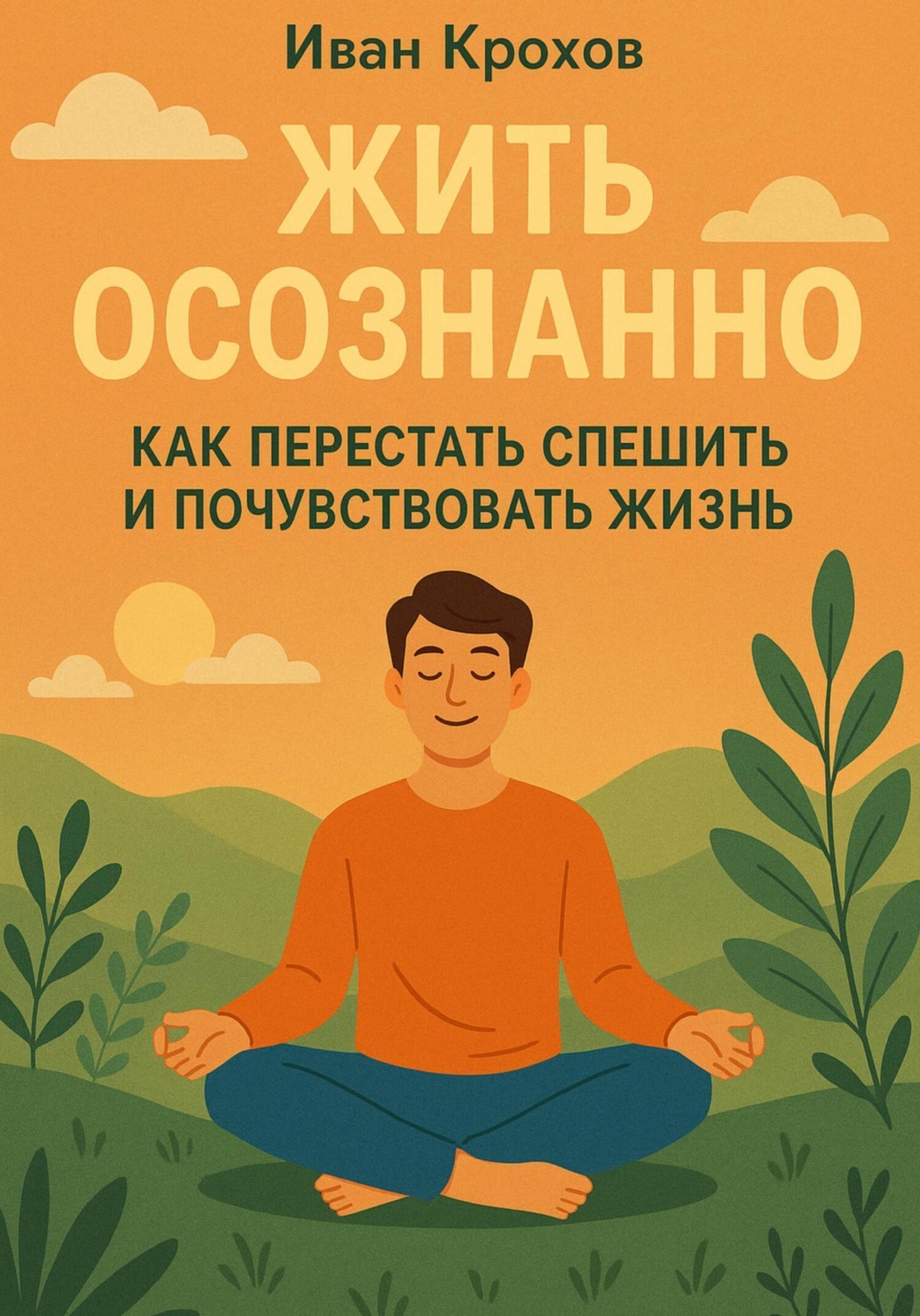 Обложка книги «Жить осознанно: как перестать спешить и почувствовать жизнь»