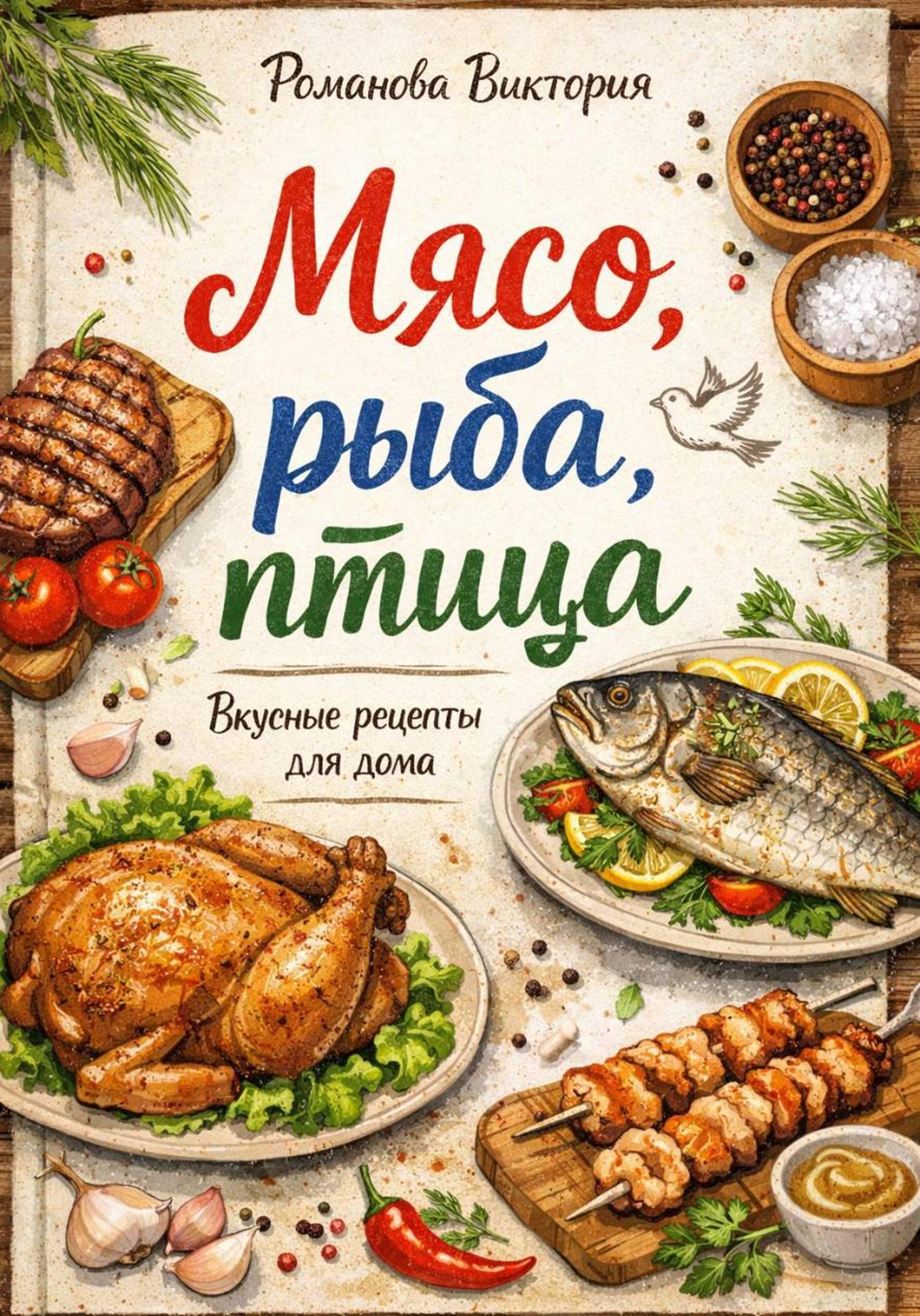 Обложка книги «Мясо, рыба, птица»