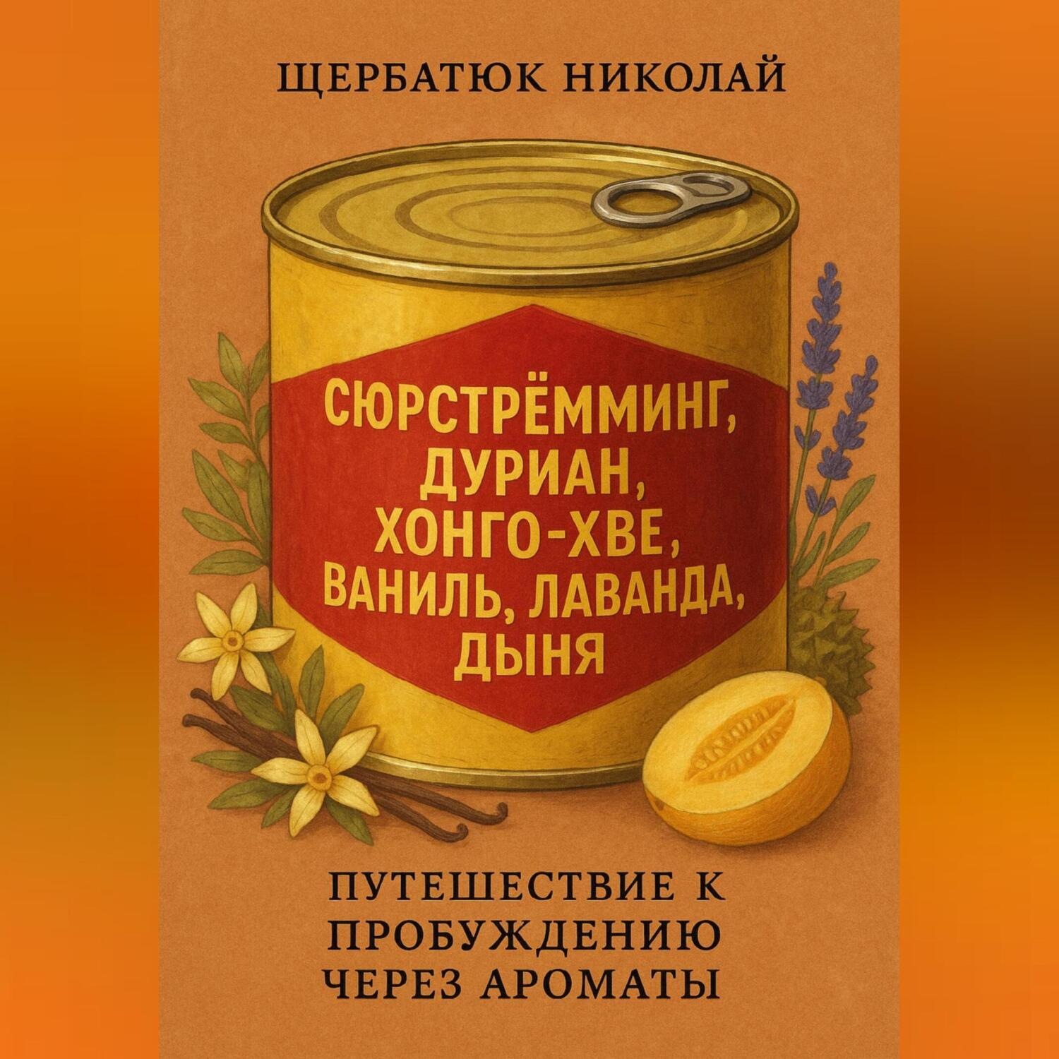 Обложка книги «Сюрстрёмминг, Дуриан, Хонго-хве, Ваниль, Лаванда, Дыня: Путешествие к Пробуждению через Ароматы»