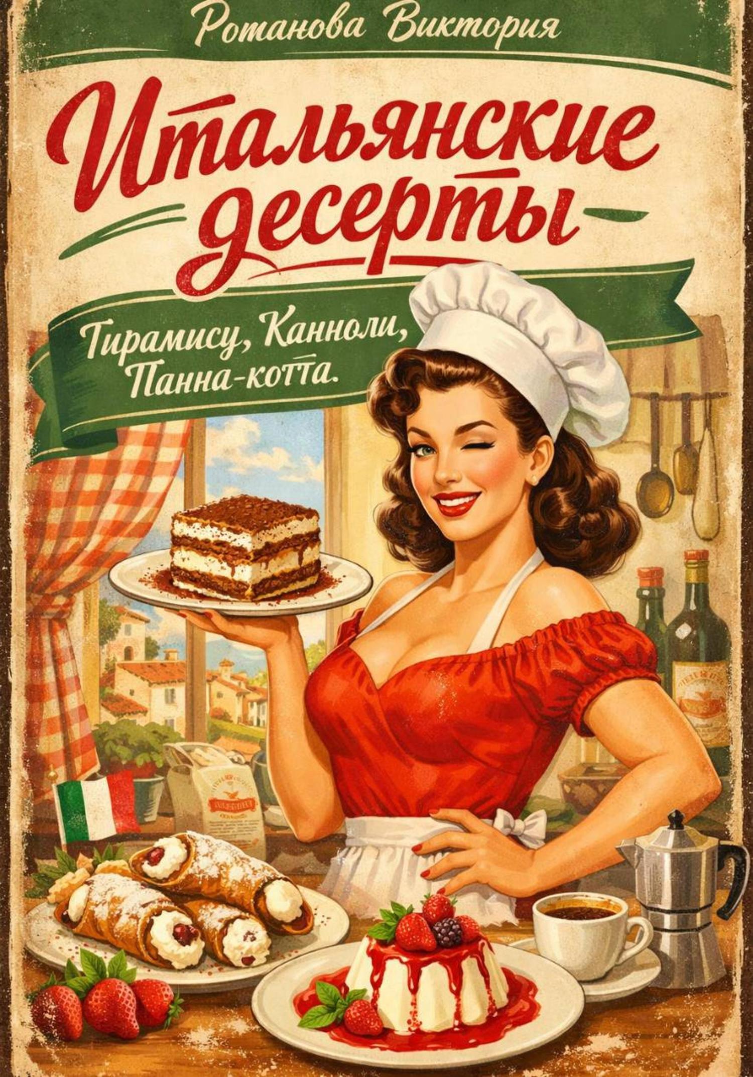Обложка книги «Итальянские десерты: тирамису, канноли, панна-котта»