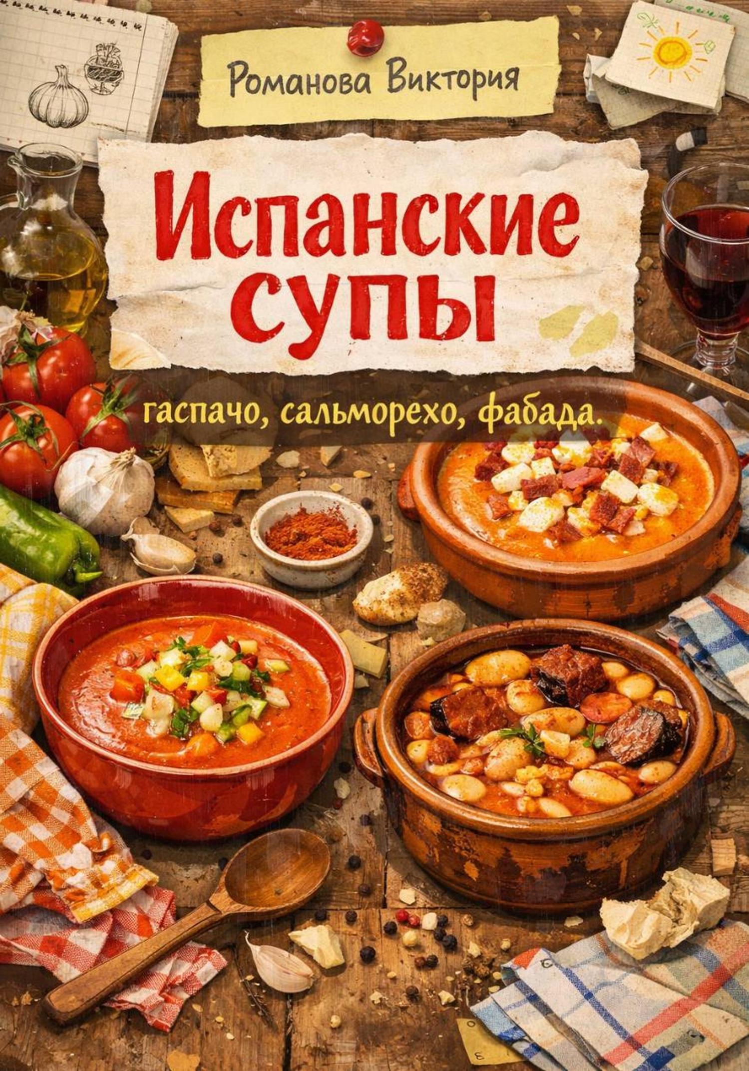 Обложка книги «Испанские супы: гаспачо, сальморехо, фабада»