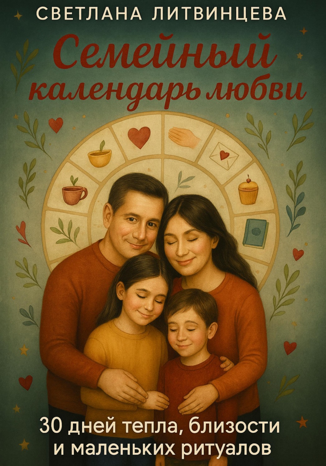 Обложка книги «Семейный календарь любви. 30 дней тепла , близости и маленьких ритуалов»