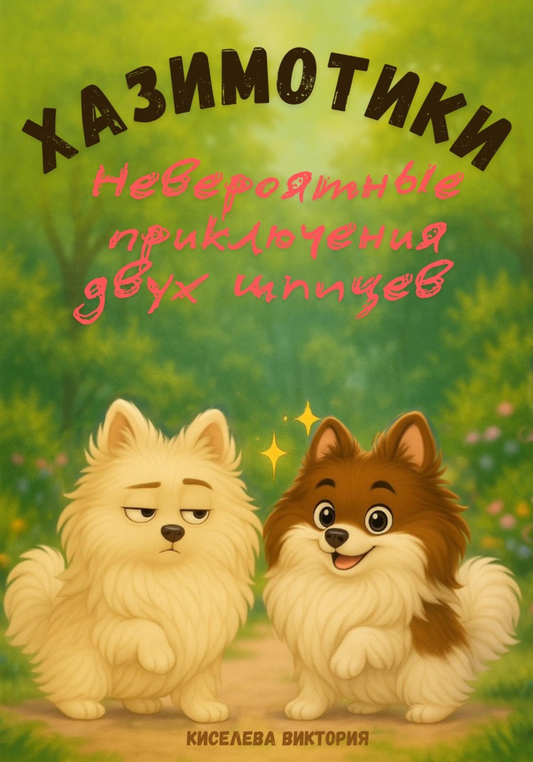 Обложка книги «Хазимотики. Невероятные приключения двух шпицев»