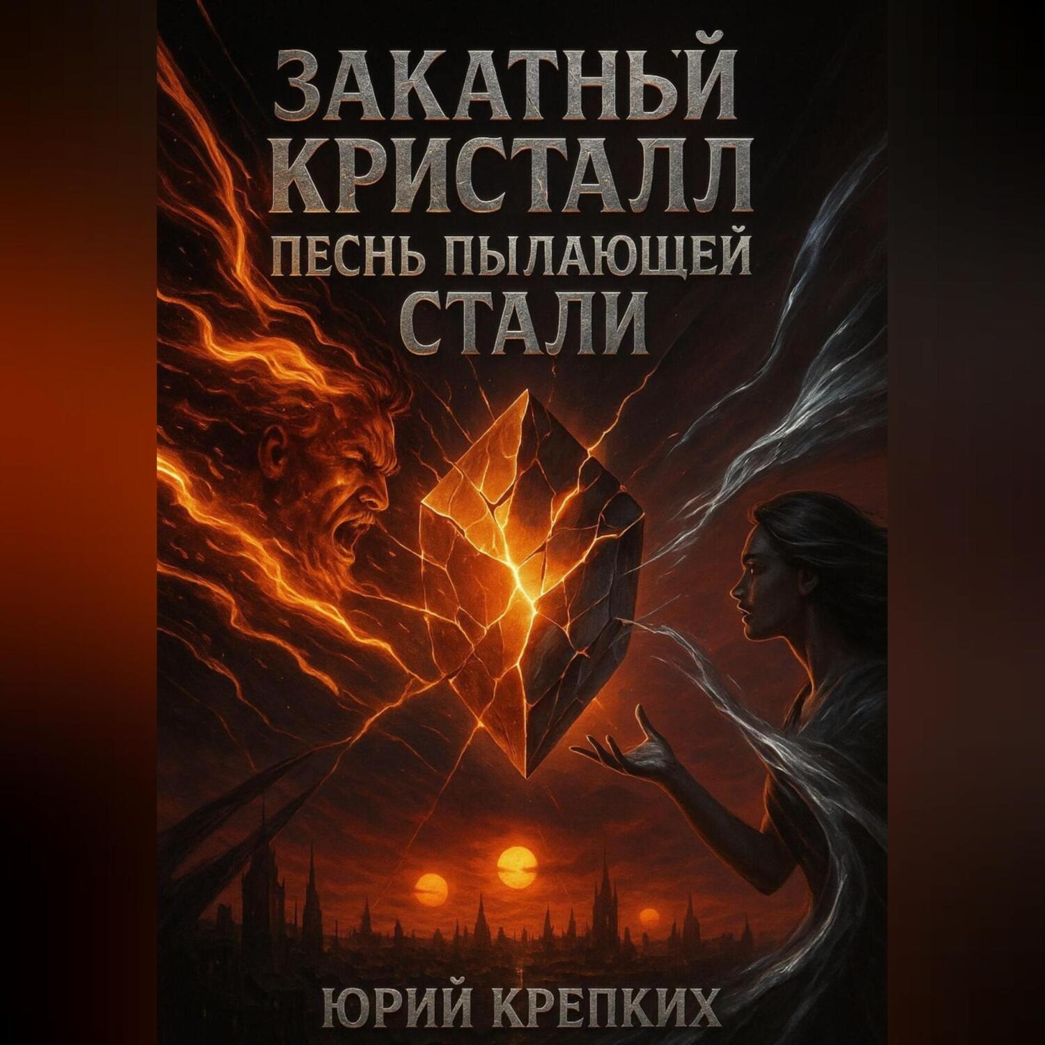 Обложка книги «ЗАКАТНЫЙ КРИСТАЛЛ: ПЕСНЬ ПЫЛАЮЩЕЙ СТАЛИ»