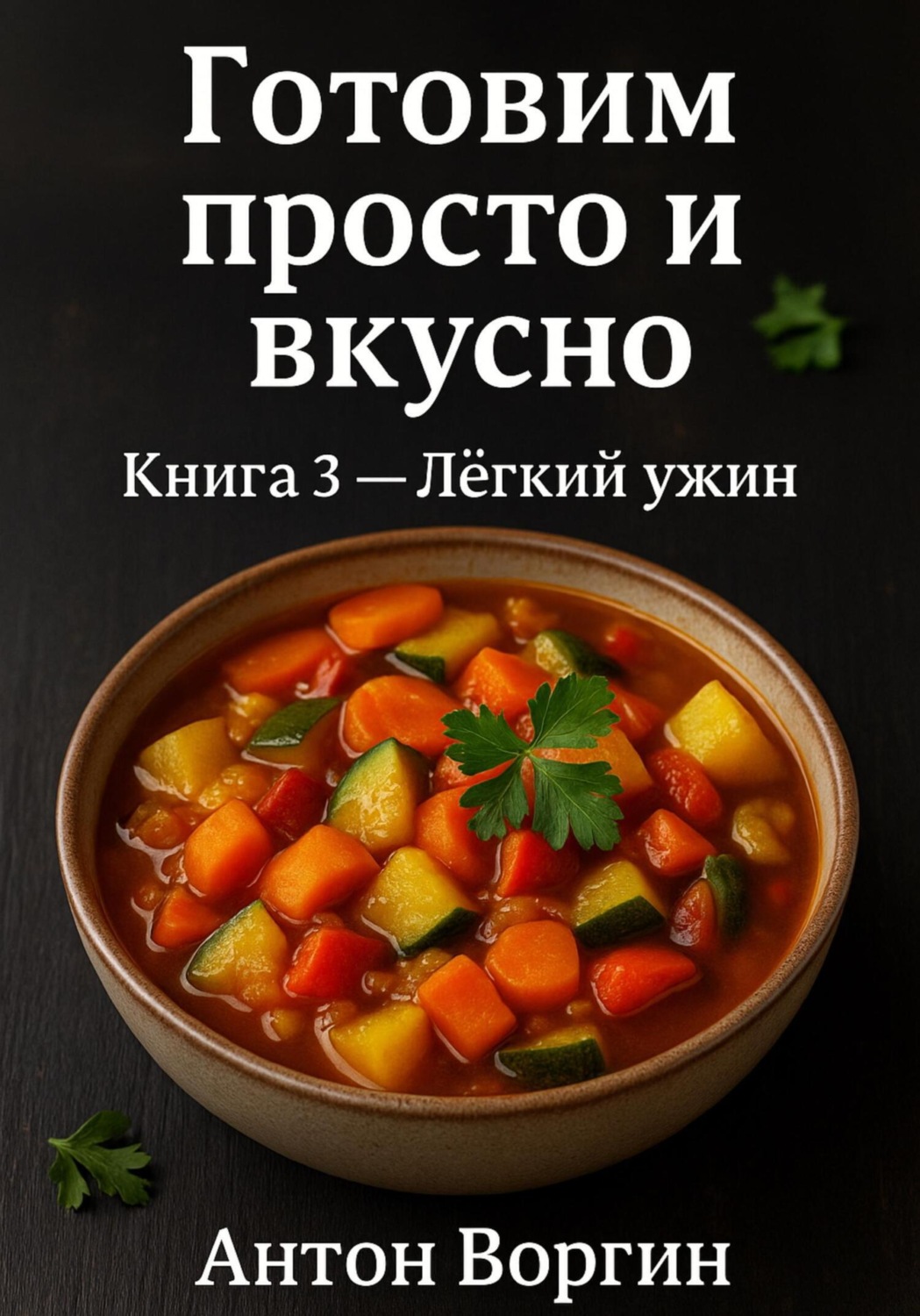 Обложка книги «Готовим просто и вкусно. Книга 3. Лёгкий ужин»