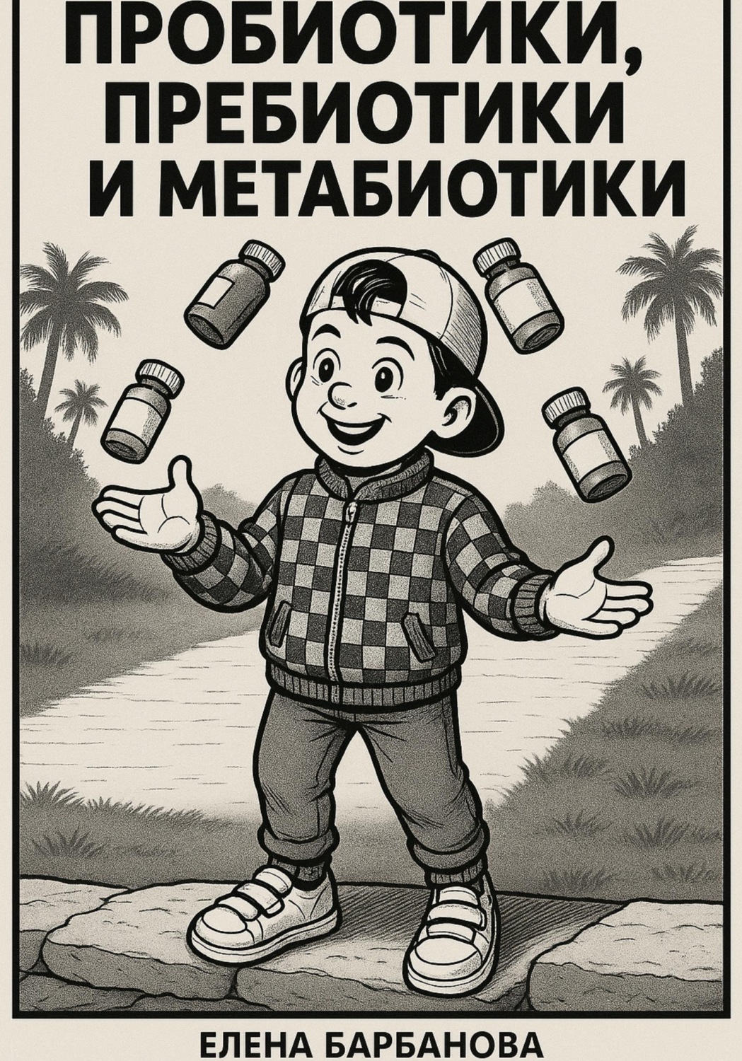 Обложка книги «Раскраска в комиксах. Пробиотики, пребиотики и метабиотики»