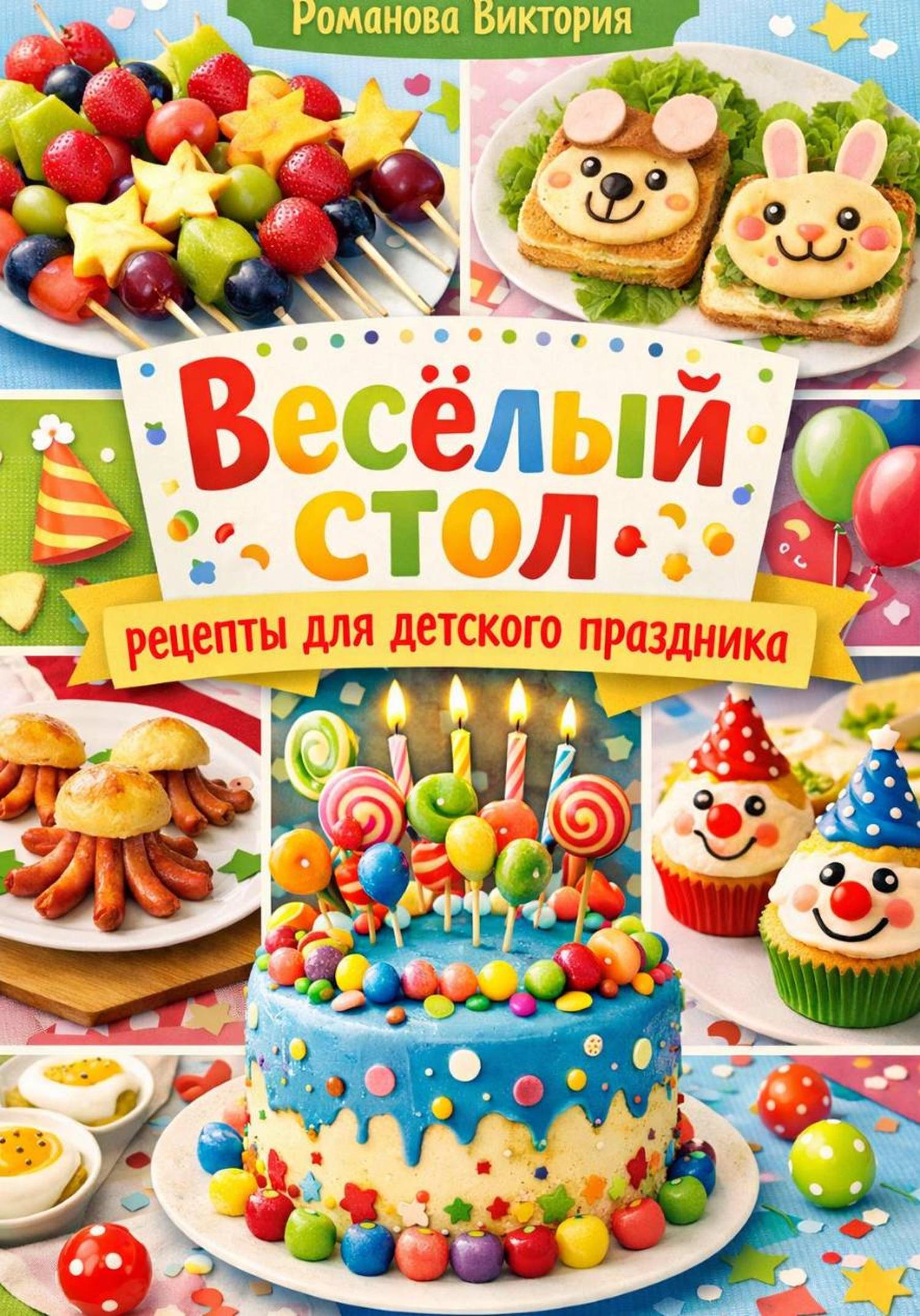 Обложка книги «Весёлый стол: рецепты для детского праздника»