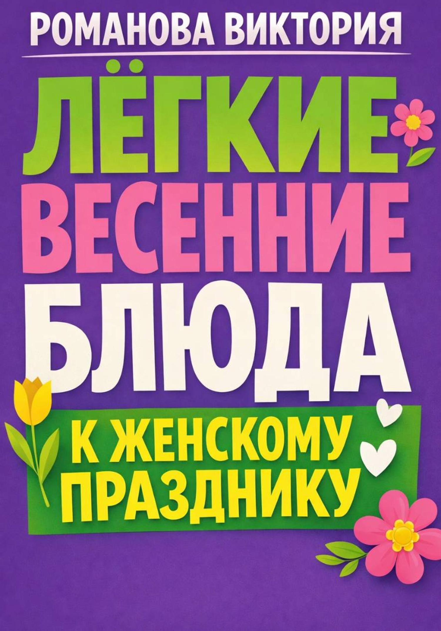 Обложка книги «Лёгкие весенние блюда к женскому празднику»