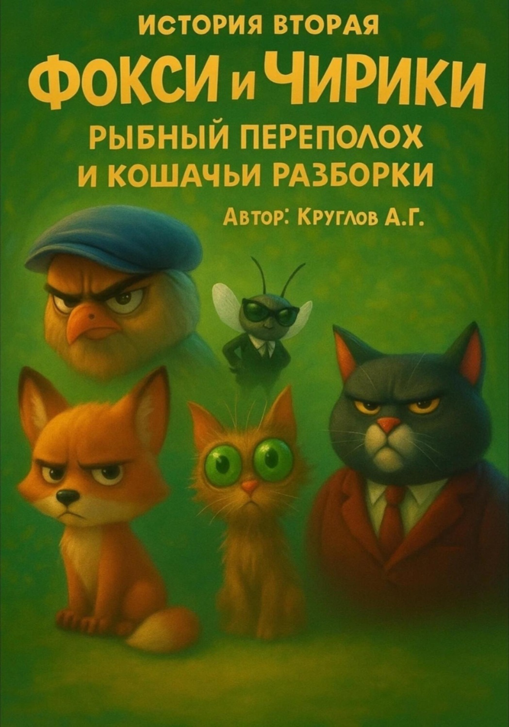 Обложка книги «История вторая. Фокси и Чирики. Рыбный переполох и кошачьи разборки»