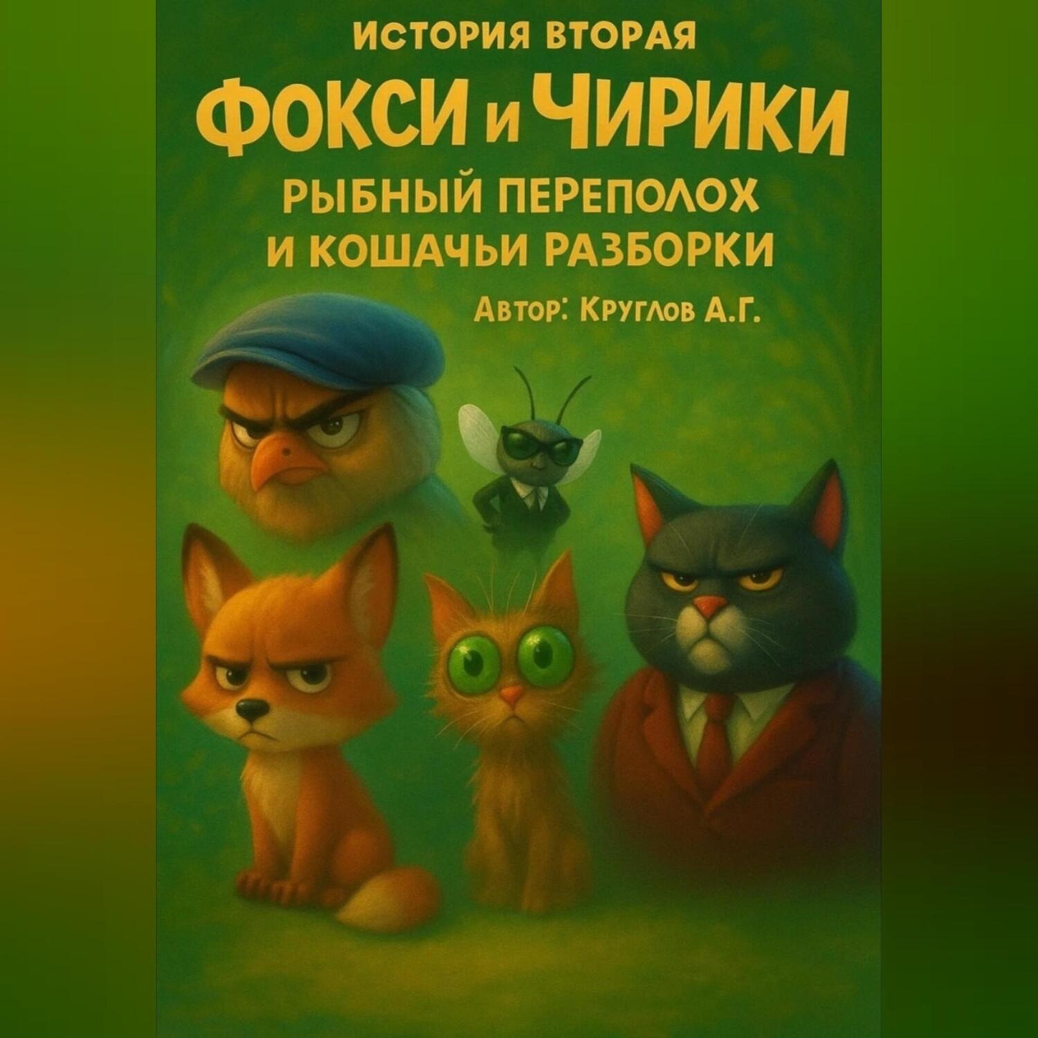 Обложка книги «История вторая. Фокси и Чирики-Рыбный переполох и кошачьи разборки.»
