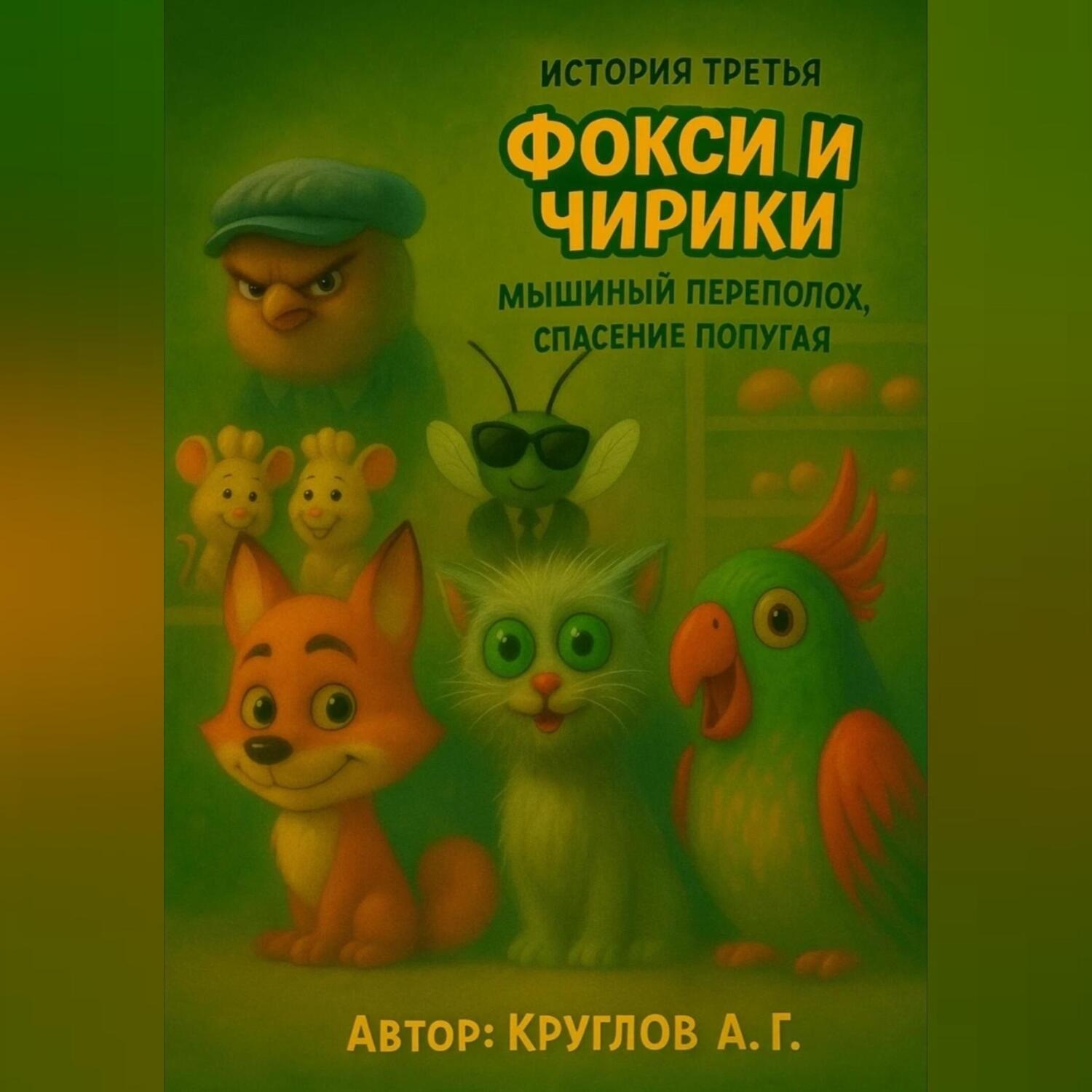 Обложка книги «История третья. Фокси и Чирики-Мышиный переполох, спасение попугая.»