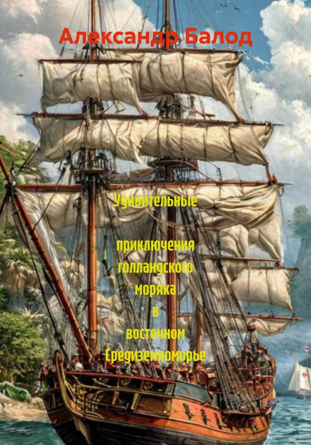 Обложка книги «Удивительные приключения голландского моряка в восточном Средиземноморье»