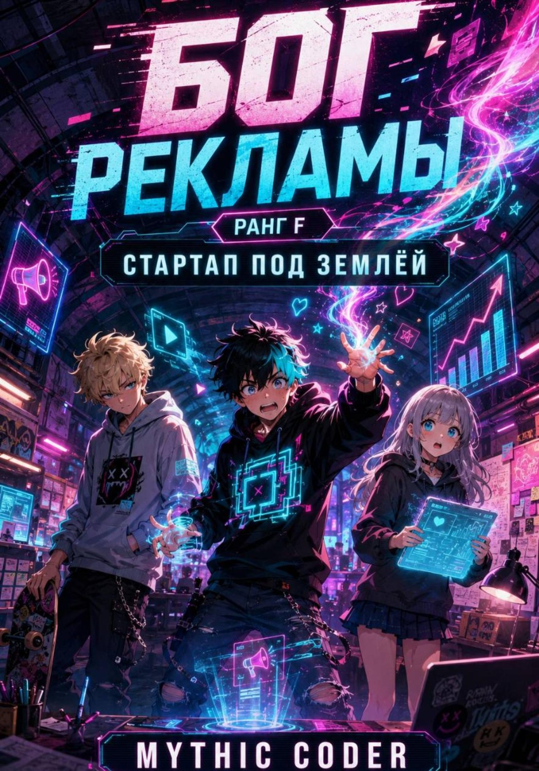 Обложка книги «Том 1 — Ранг F: Стартап под землёй»