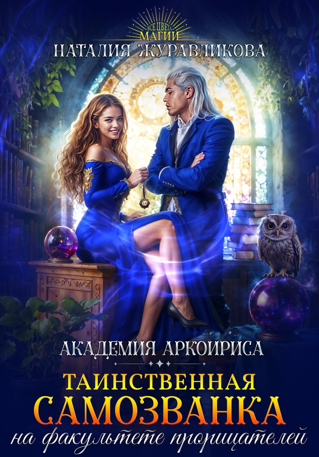 Обложка книги «Таинственная самозванка на факультете прорицателей»
