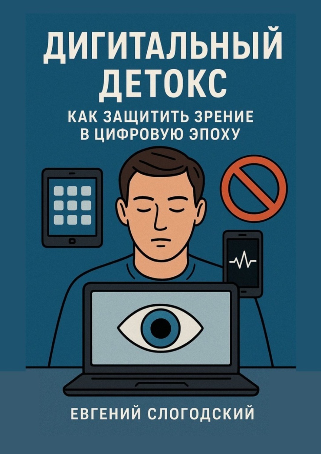 Обложка книги «Дигитальный детокс. Как защитить зрение в цифровую эпоху»