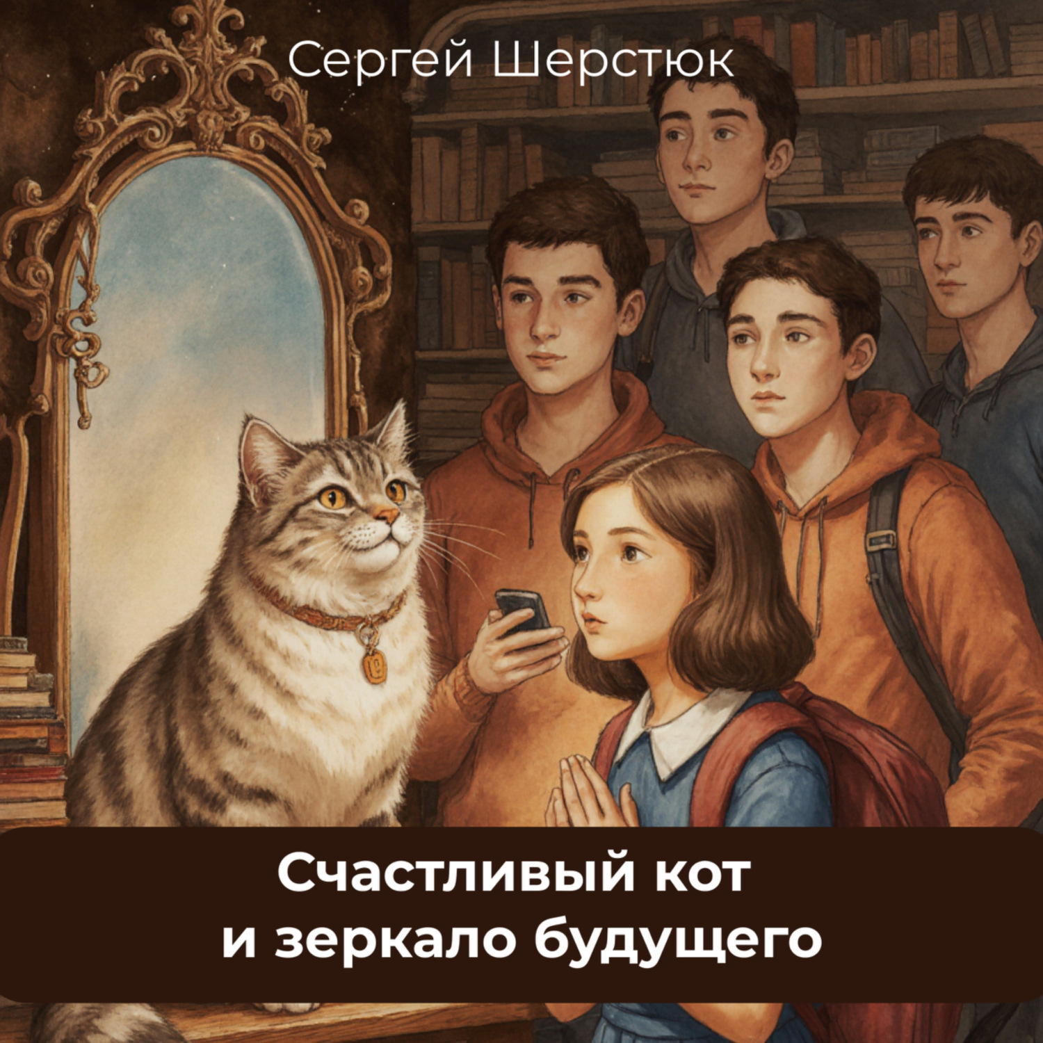 Обложка книги «Счастливый кот и зеркало будущего. Финансовая грамотность для детей.»