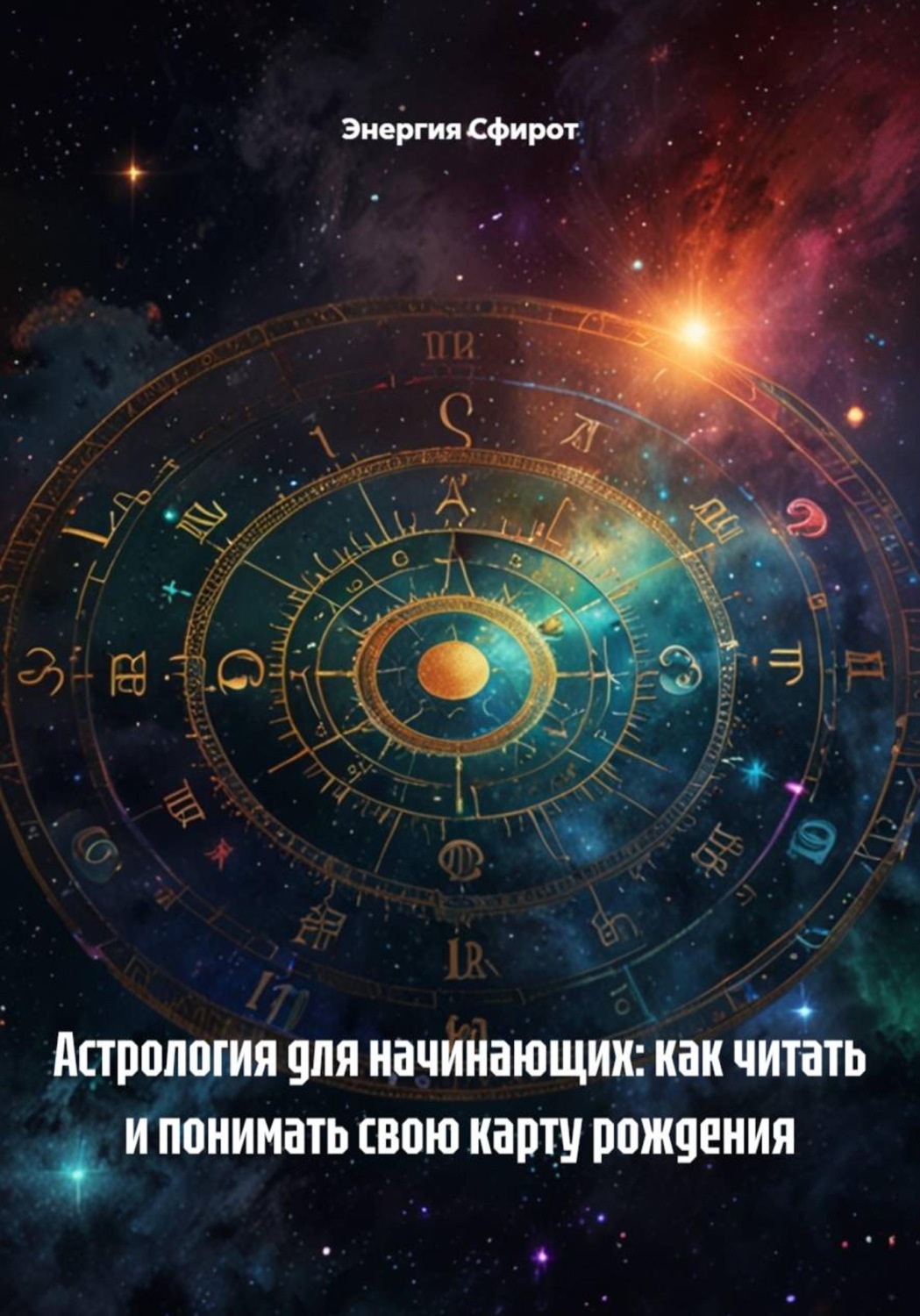 Обложка книги «Астрология для начинающих: как читать и понимать свою карту рождения»