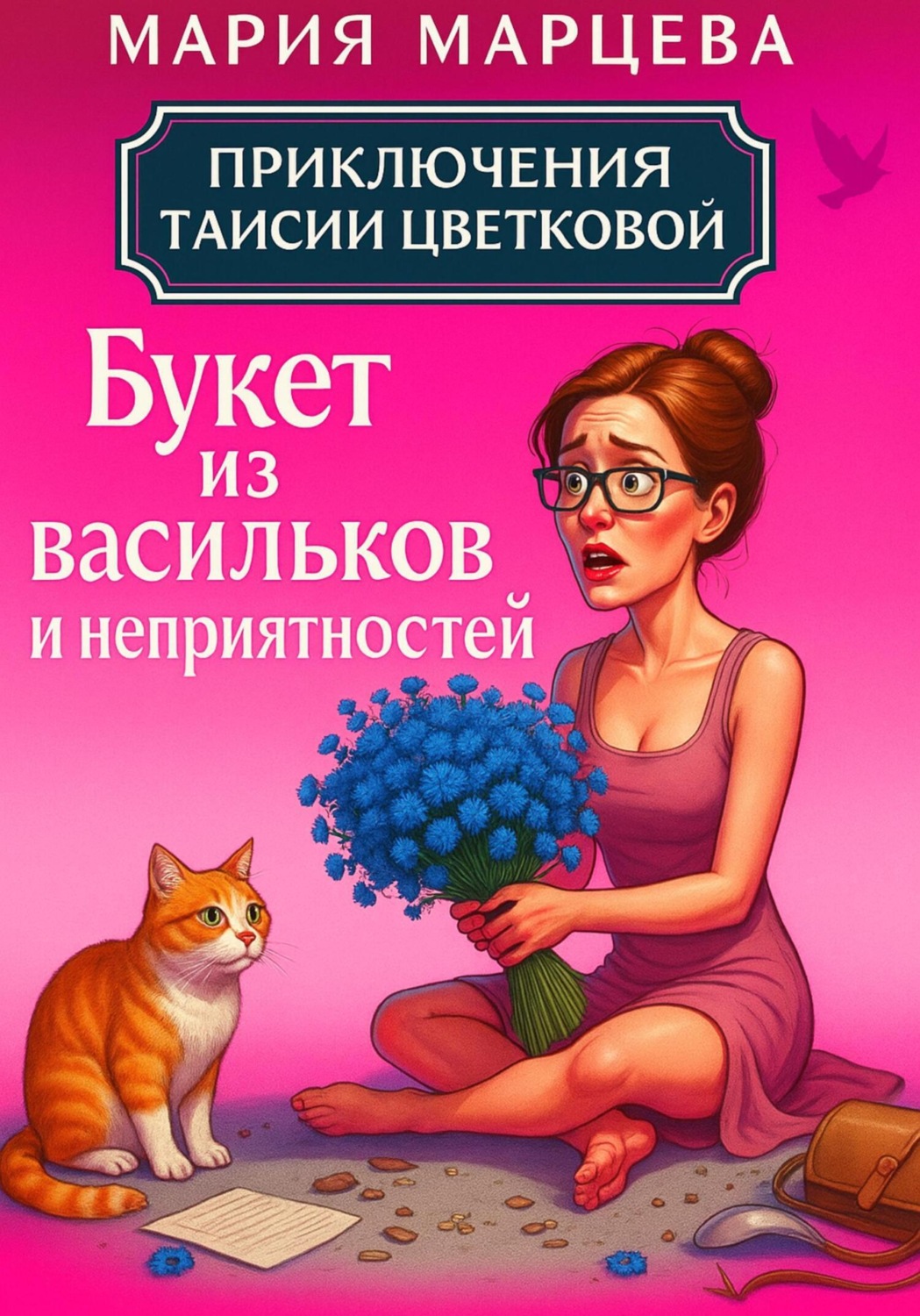 Обложка книги «Приключения Таисии Цветковой. Букет из васильков и неприятностей»