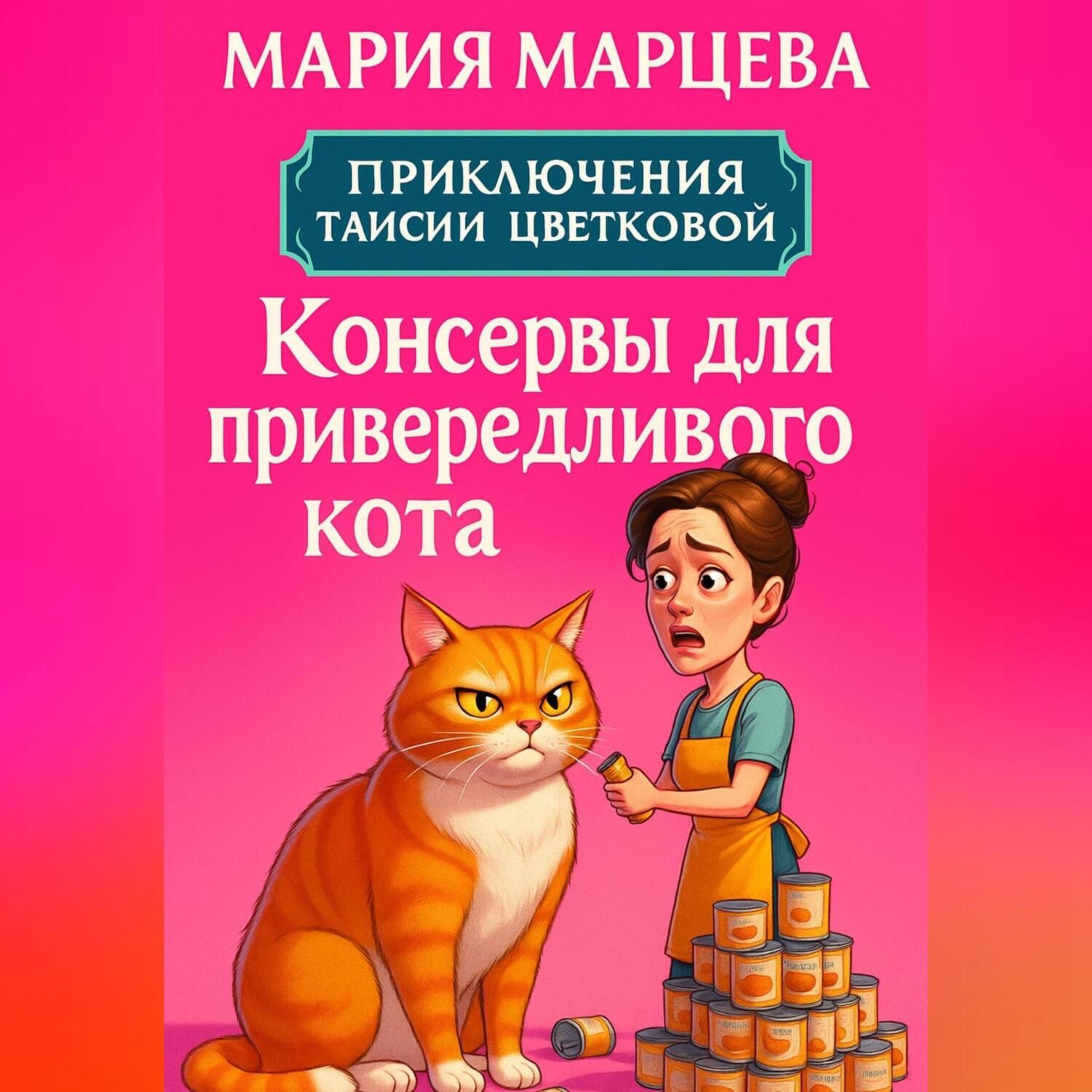 Обложка книги «Приключения Таисии Цветковой. Консервы для привередливого кота»