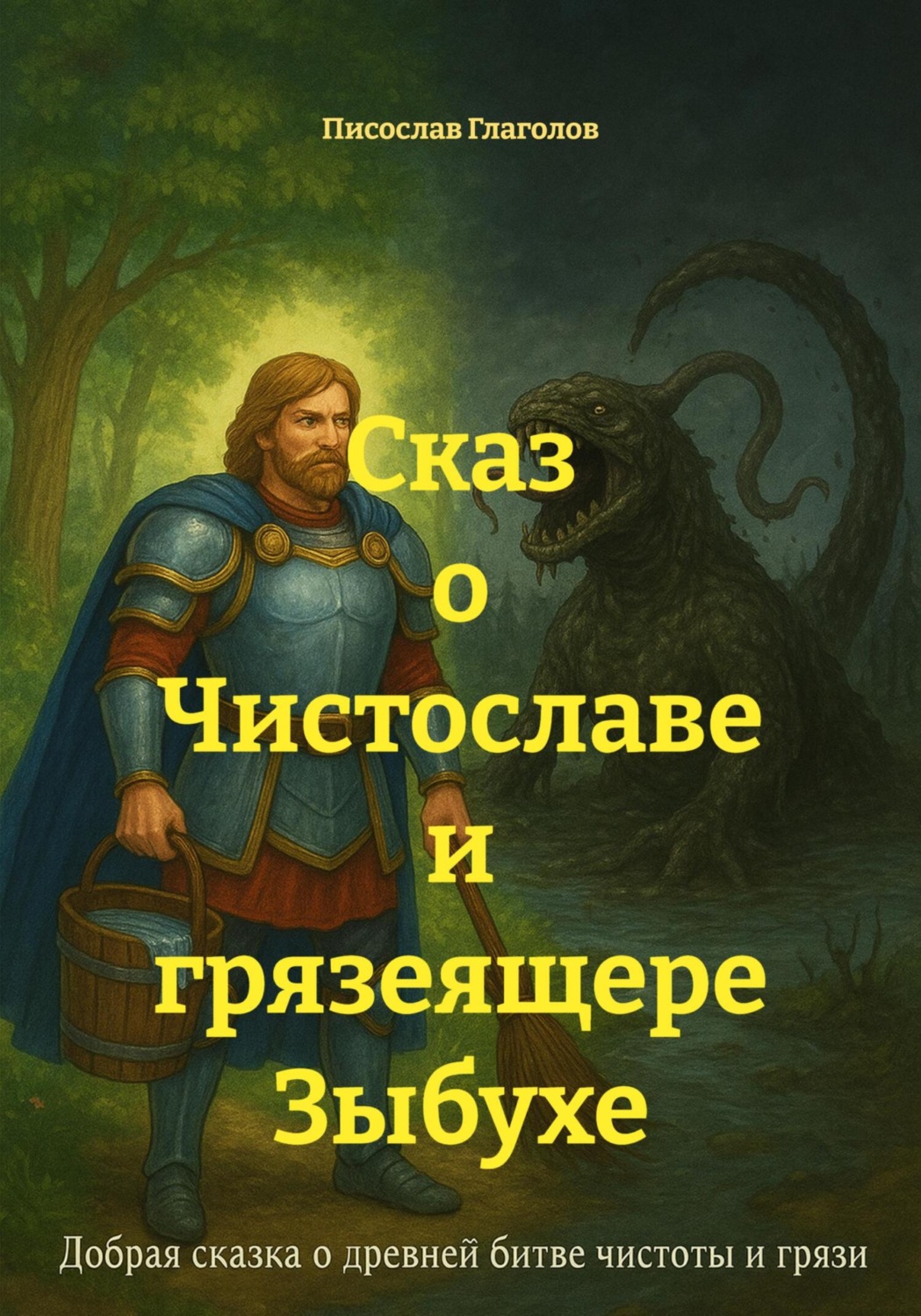 Обложка книги «Сказ о Чистославе и грязеящере Зыбухе»