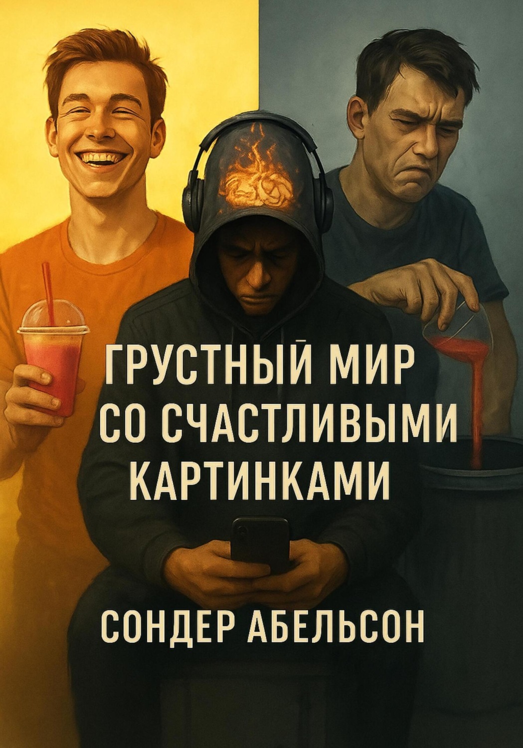 Обложка книги «Грустный мир со счастливыми картинками»