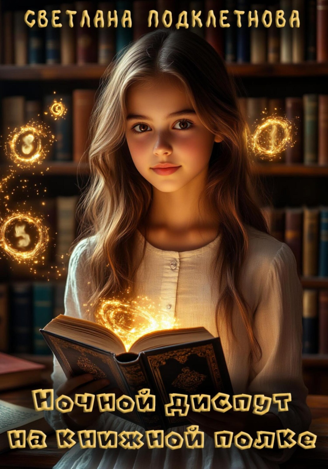 Обложка книги «Ночной диспут на книжной полке»