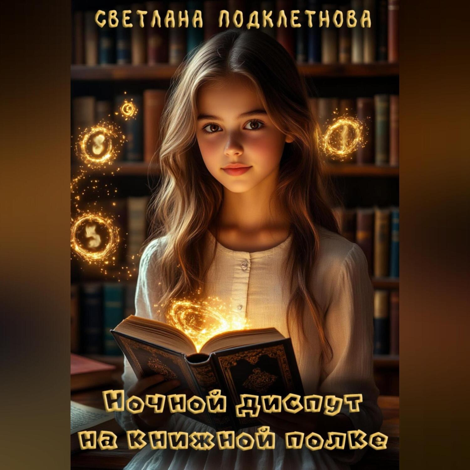 Обложка книги «Ночной диспут на книжной полке»