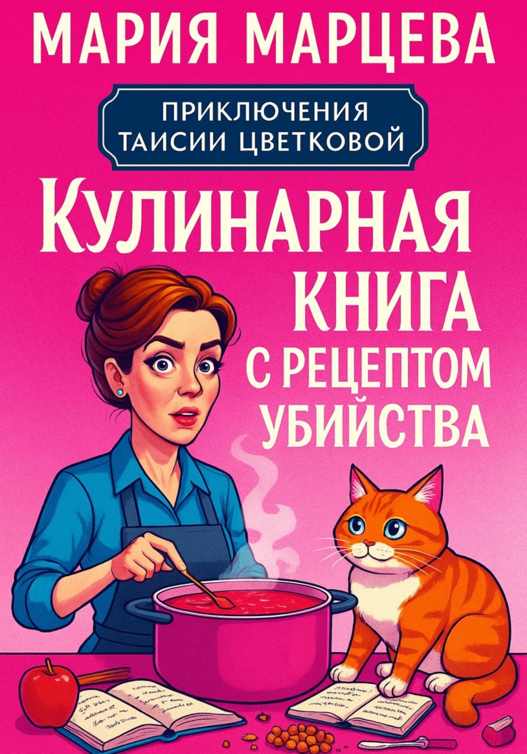 Обложка книги «Приключения Таисии Цветковой. Кулинарная книга с рецептом убийства»
