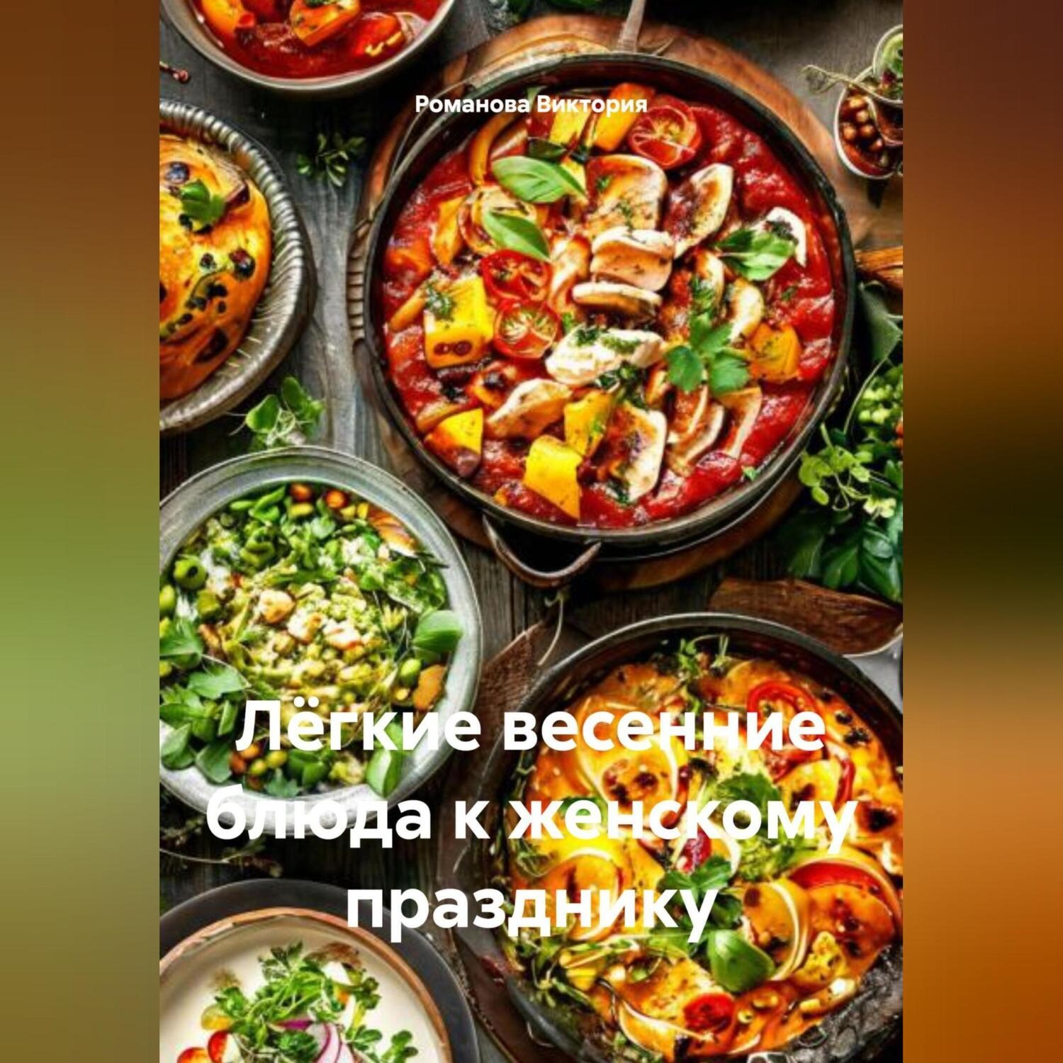 Обложка книги «Лёгкие весенние блюда к женскому празднику»