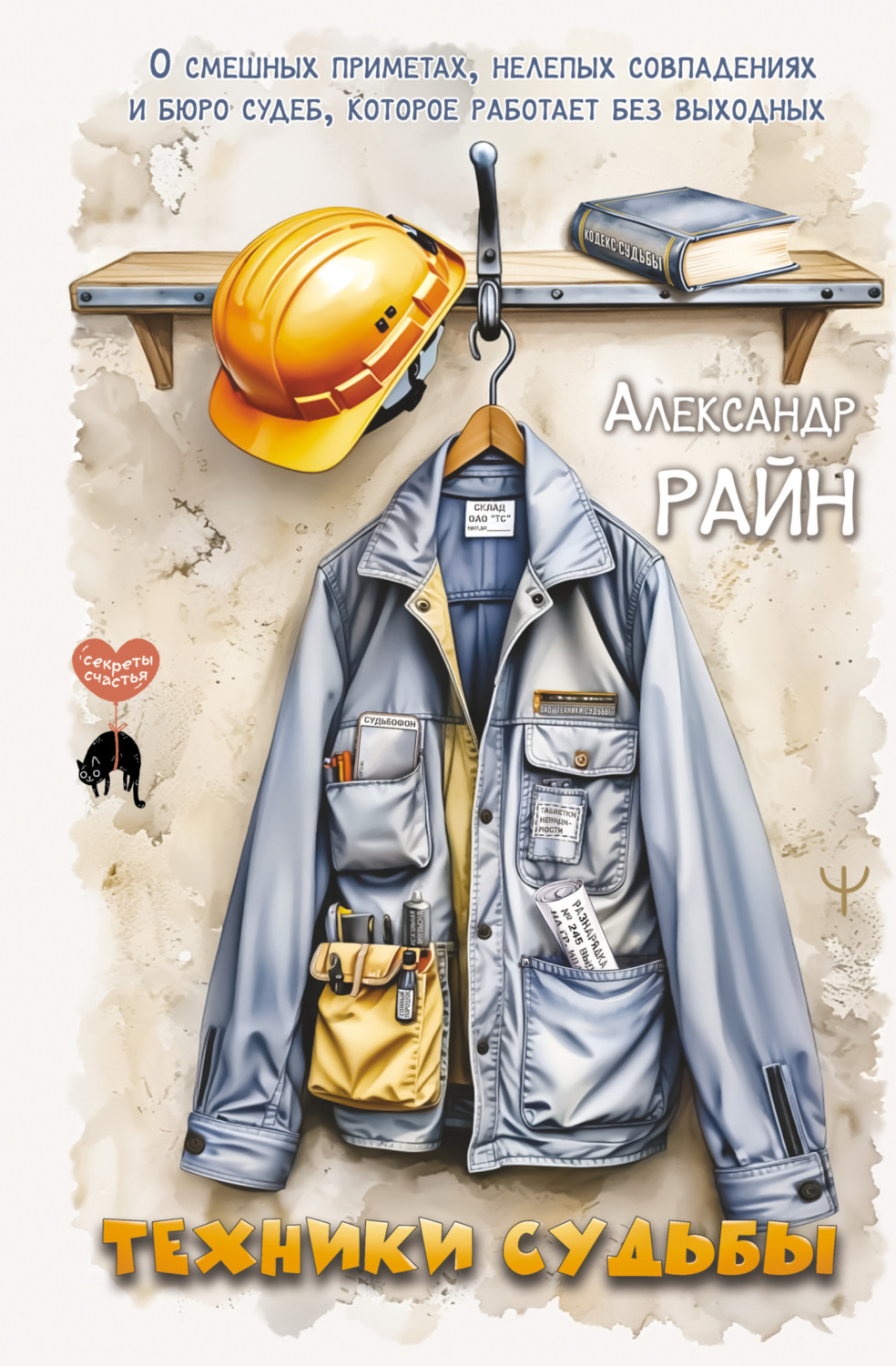 Обложка книги «Техники судьбы. О смешных приметах, нелепых совпадениях и бюро судеб, которое работает без выходных»