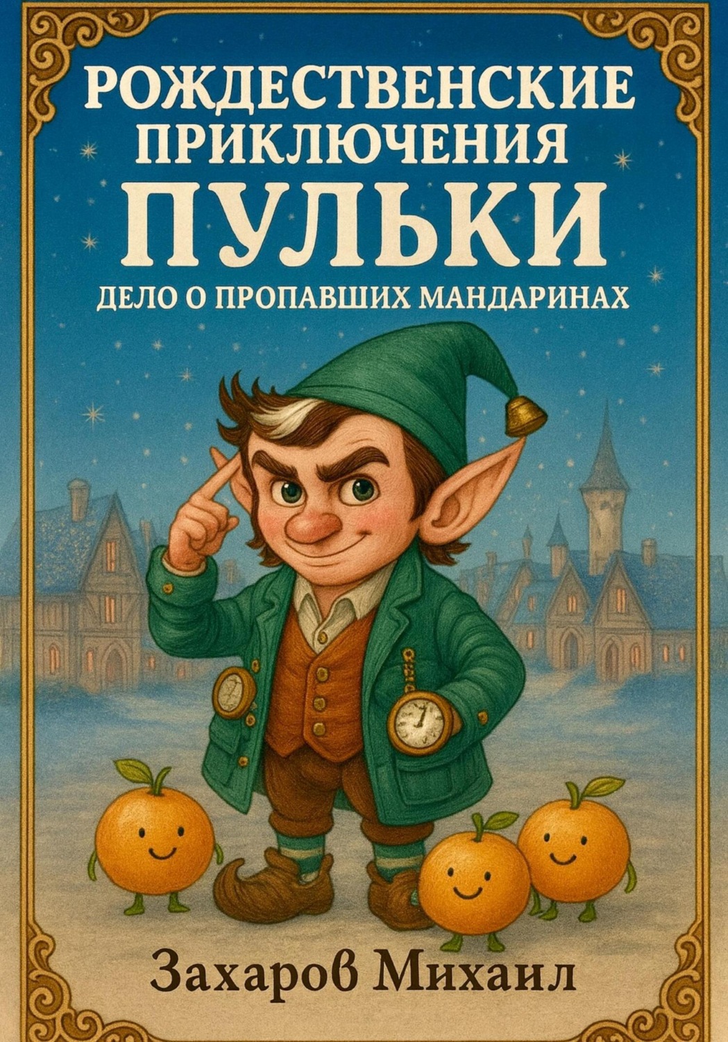 Обложка книги «Рождественские приключения Пульки: дело о пропавших мандаринах»