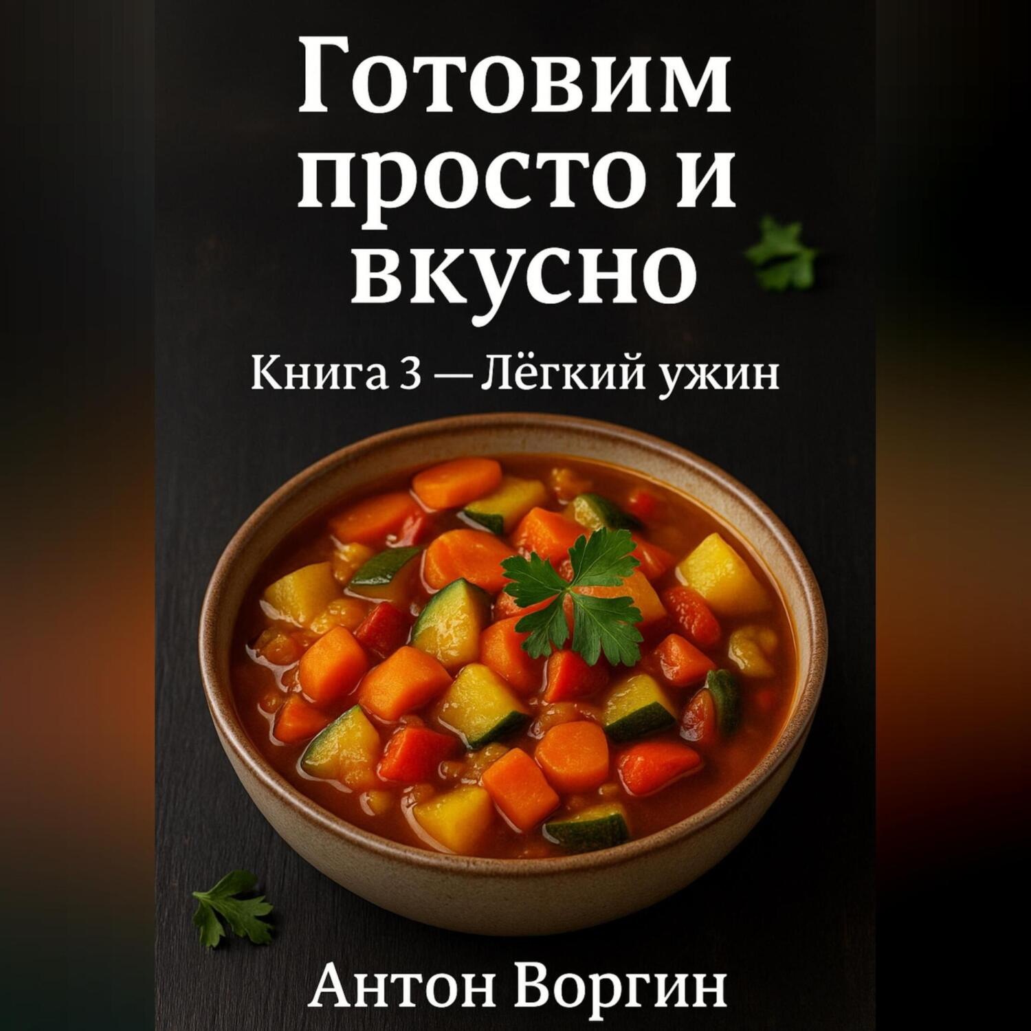 Обложка книги «Готовим просто и вкусно. Книга 3. Лёгкий ужин»