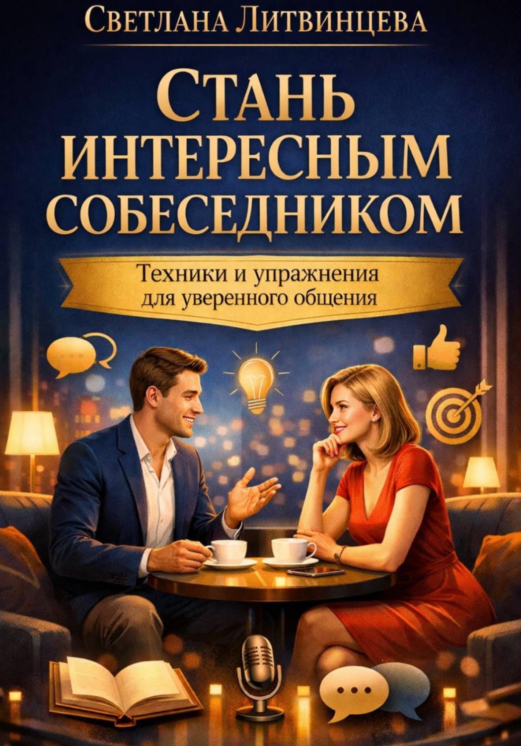 Обложка книги «Стань интересным собеседником. Техники и упражнения для уверенного общения»