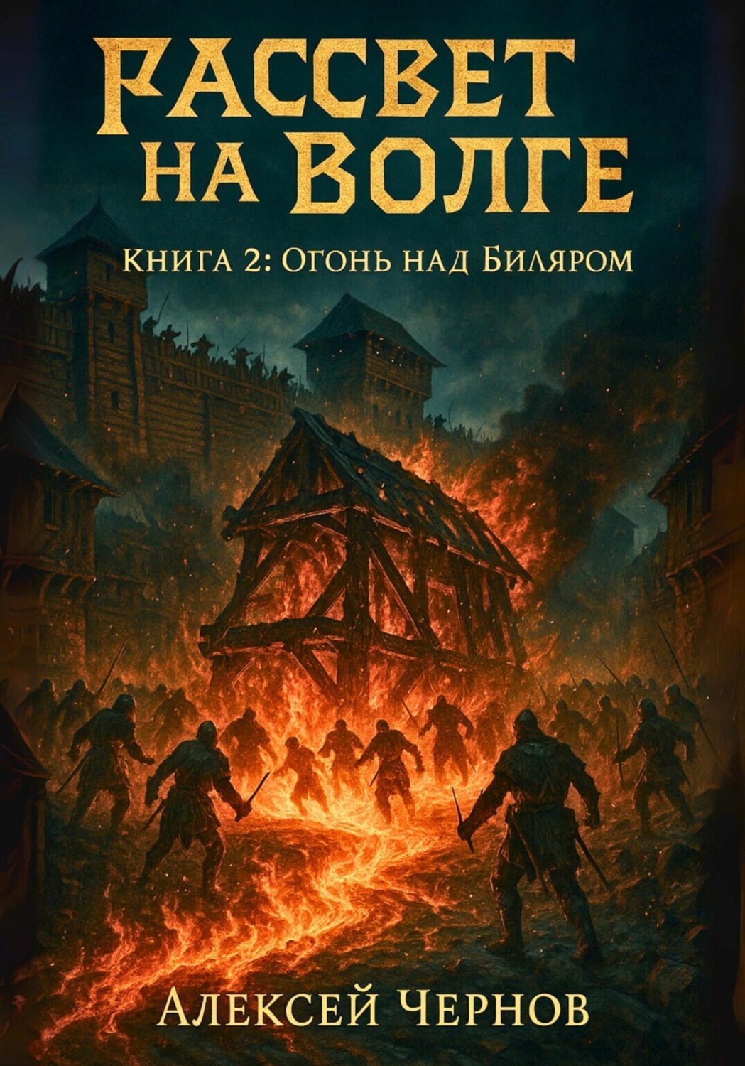 Обложка книги «Рассвет на Волге. Книга 2: Огонь над Биляром»