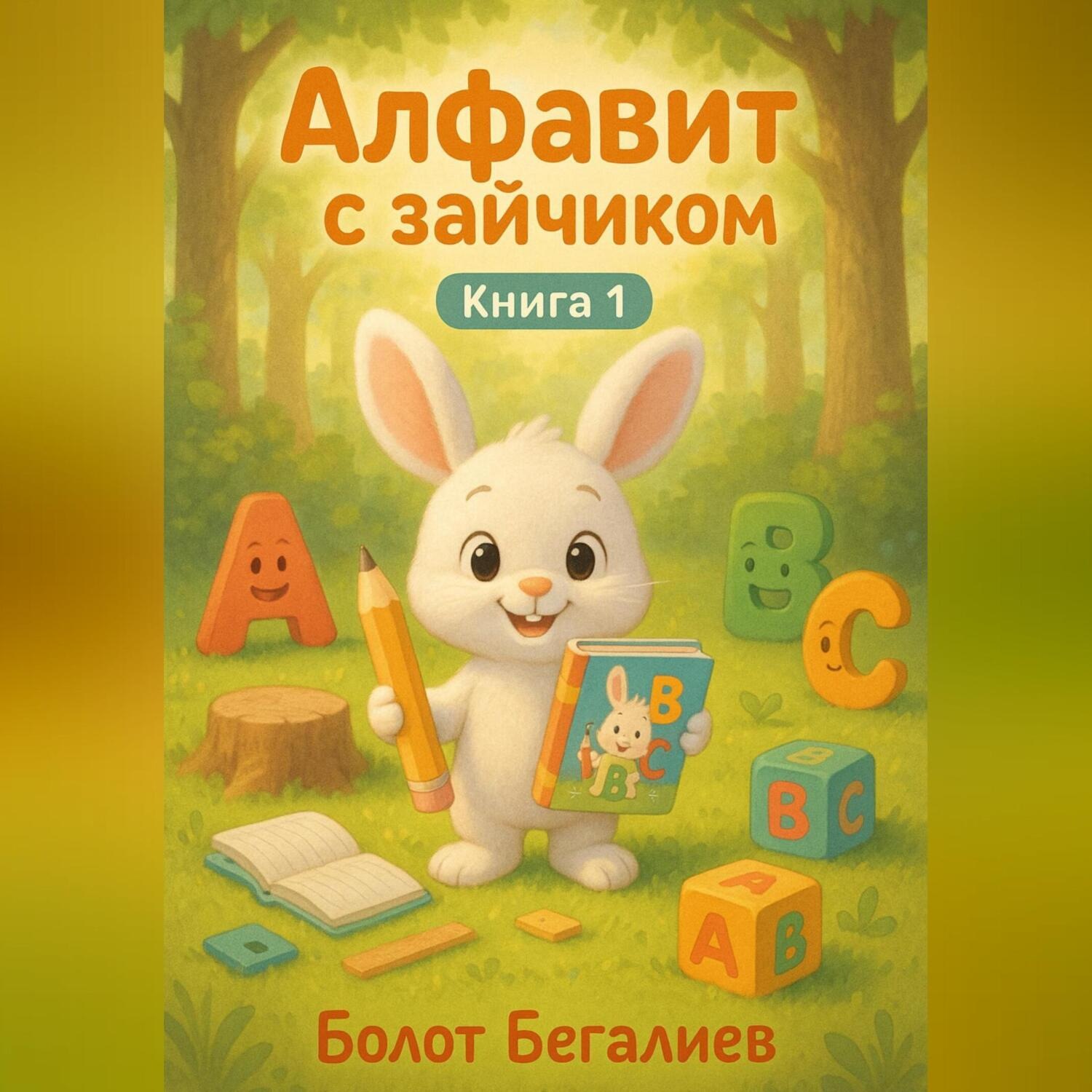 Обложка книги «Алфавит с зайчиком Книга1»