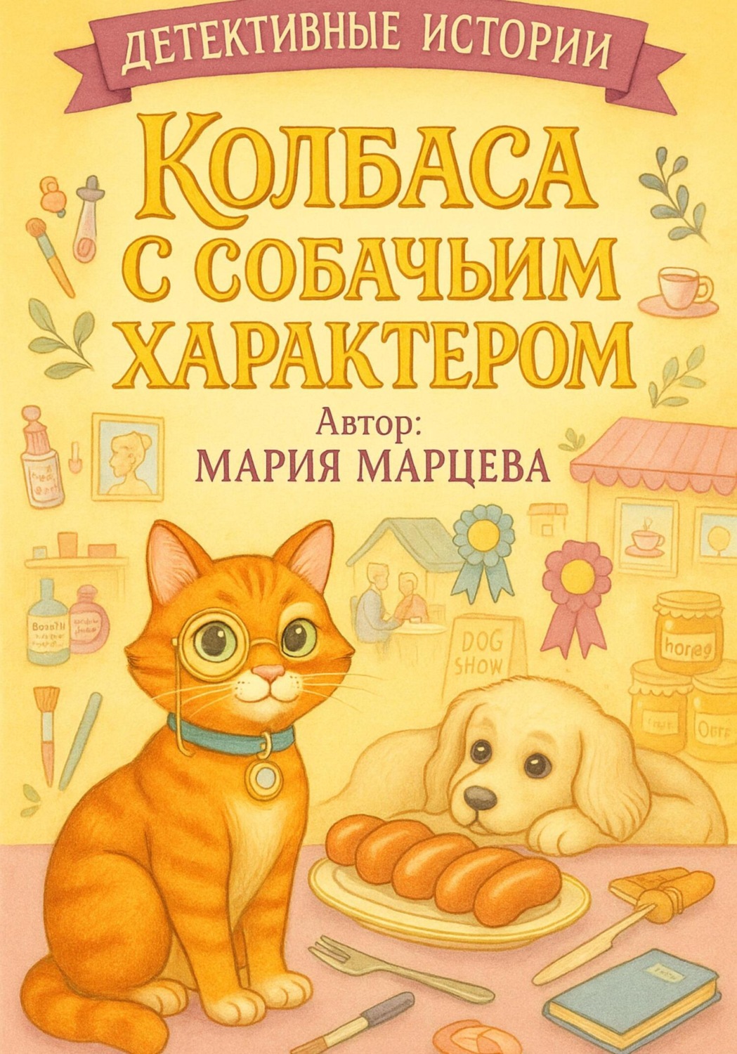 Обложка книги «Детективные истории. Колбаса с собачьим характером»