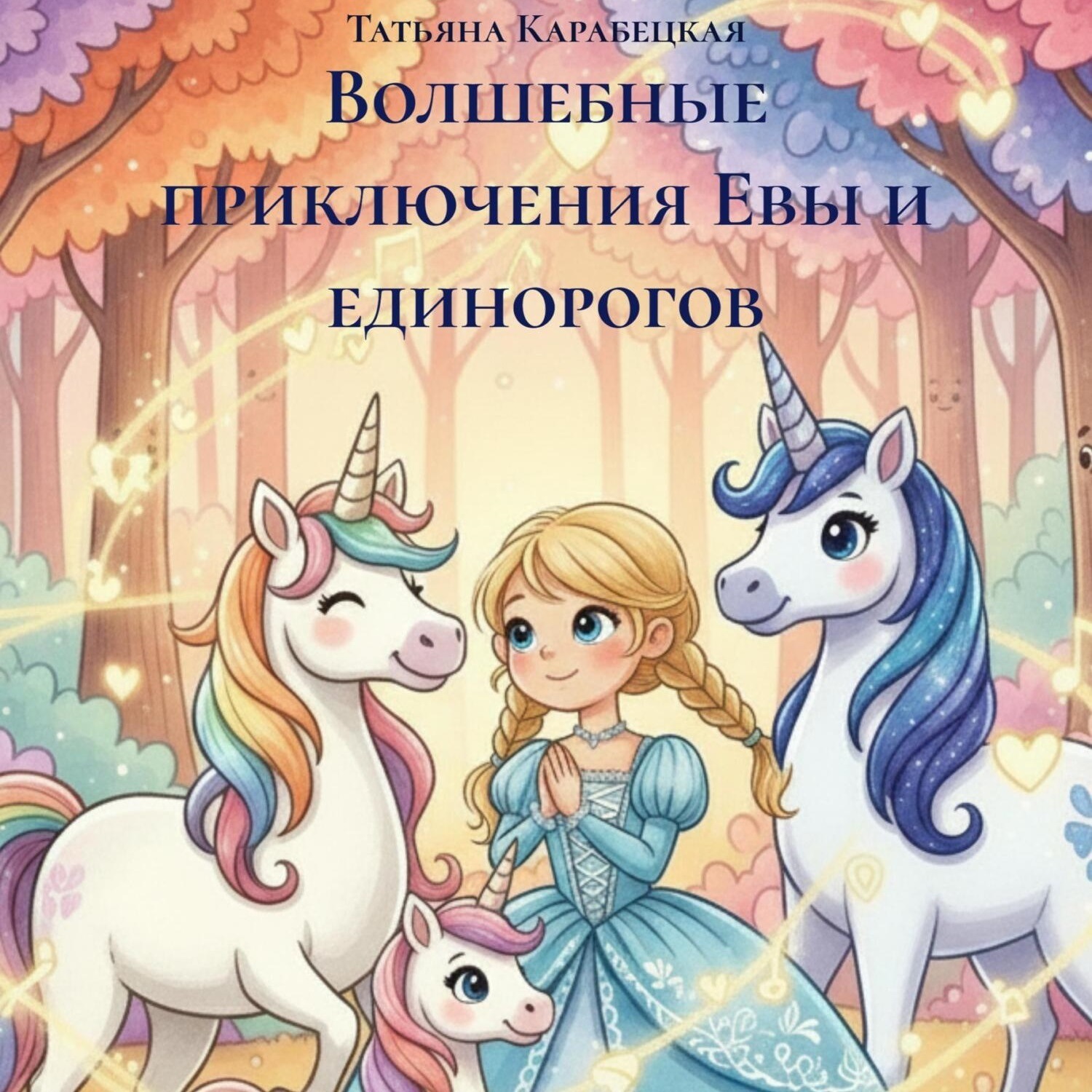 Обложка книги «Волшебные приключения Евы и единорогов»