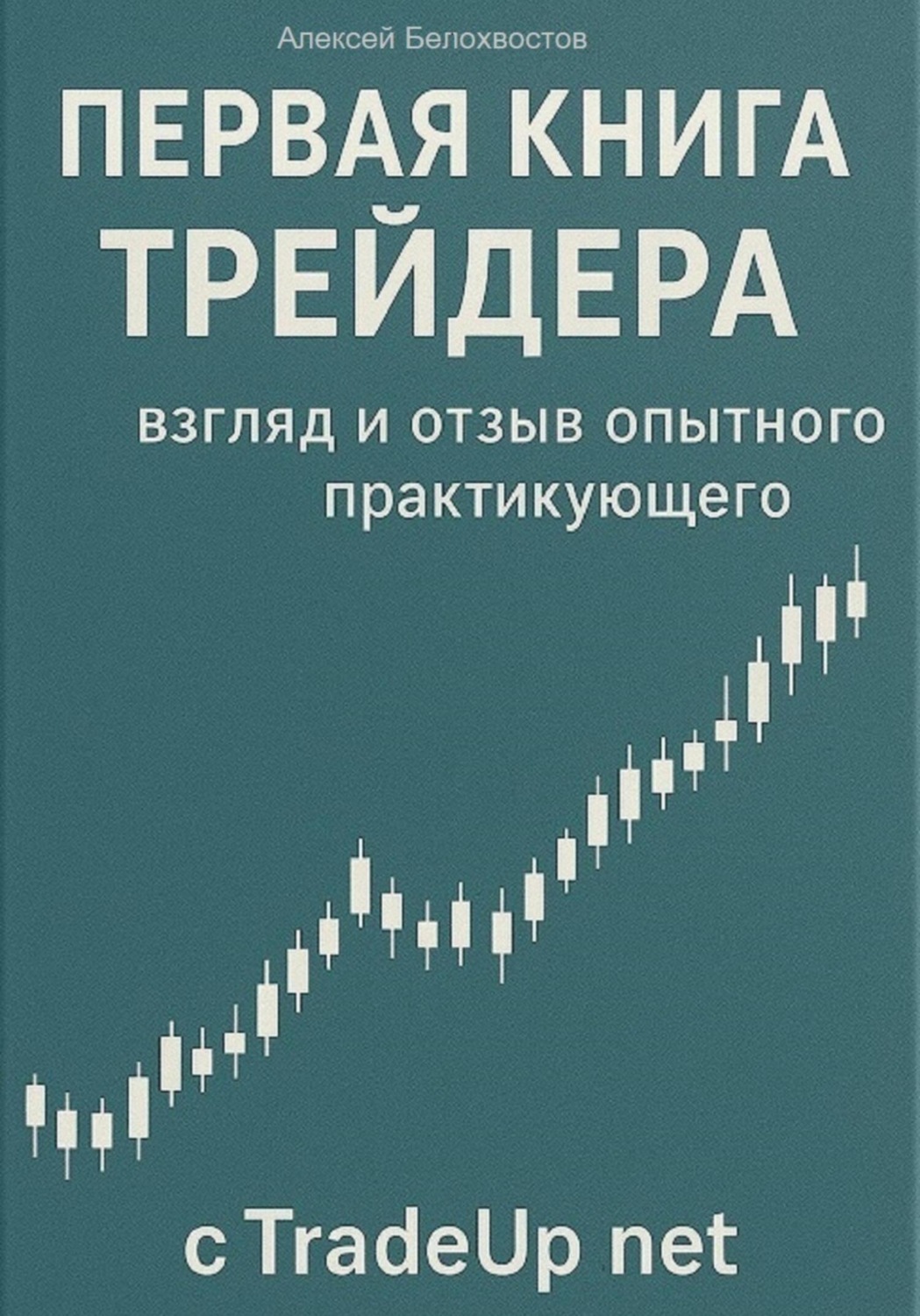 Обложка книги «Первая книга трейдера: взгляд и отзыв опытного практикующего c tradeup net»