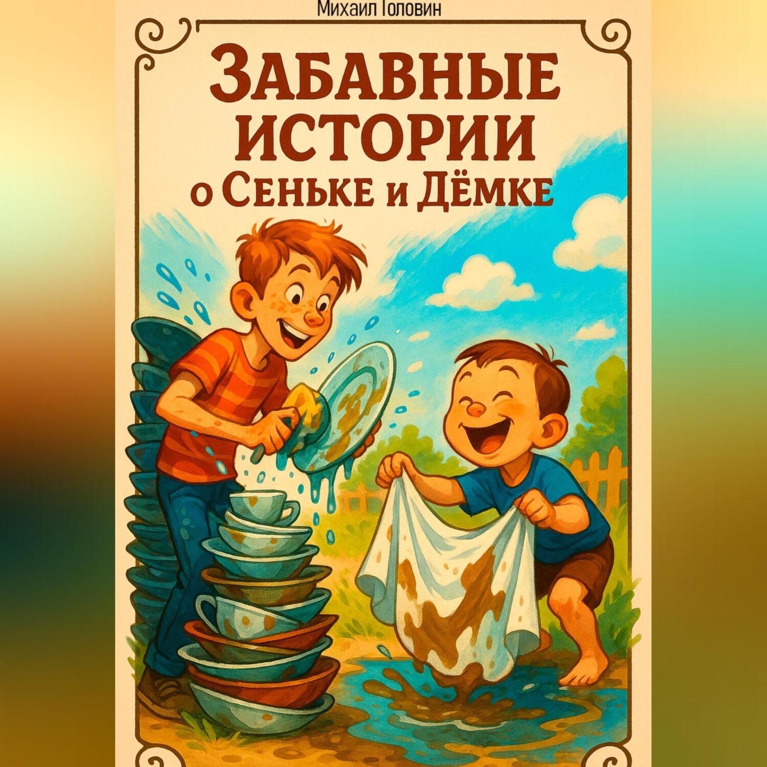 Обложка книги «Забавные истории о Сеньке и Дёмке»