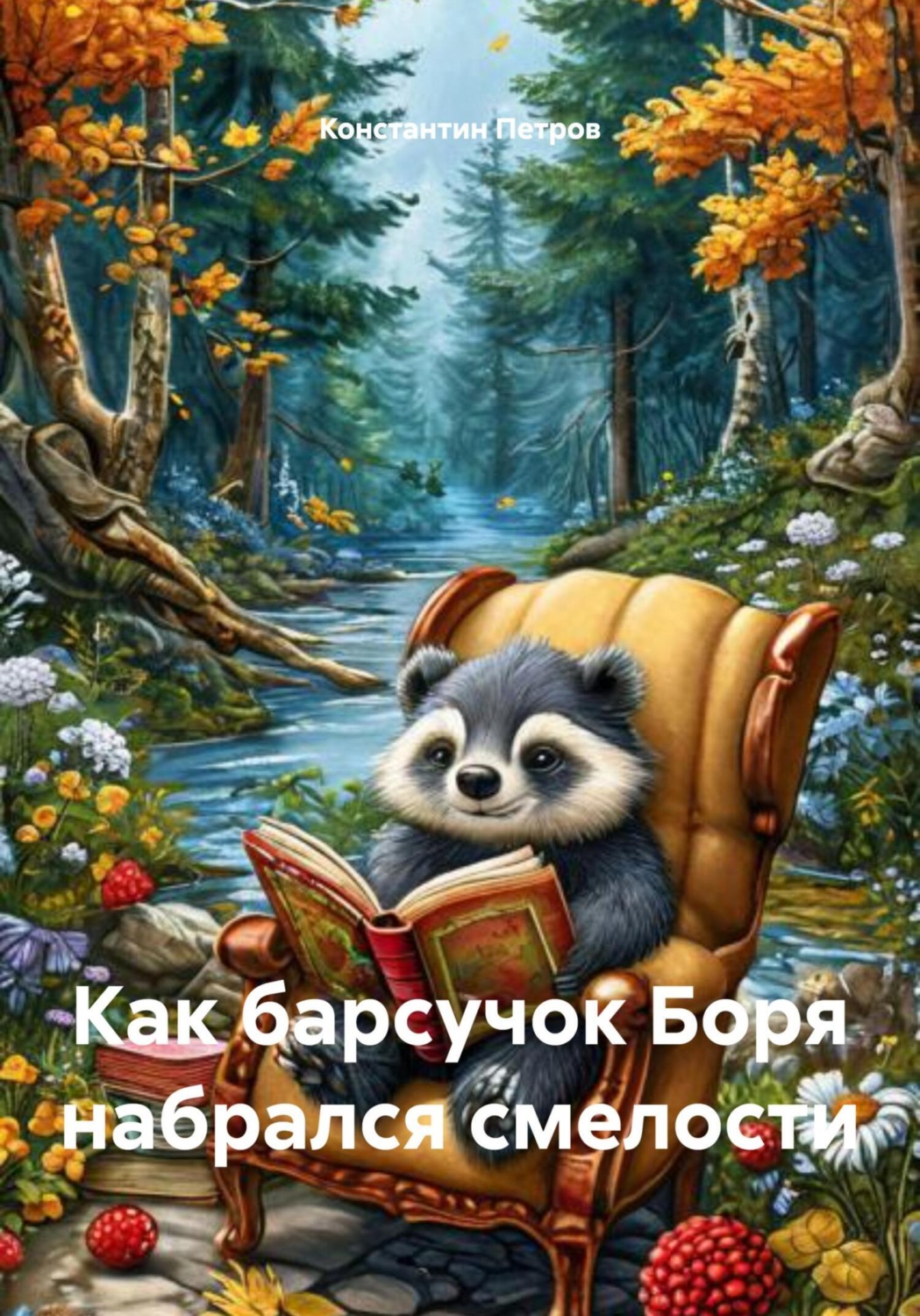 Обложка книги «Как барсучок Боря набрался смелости»