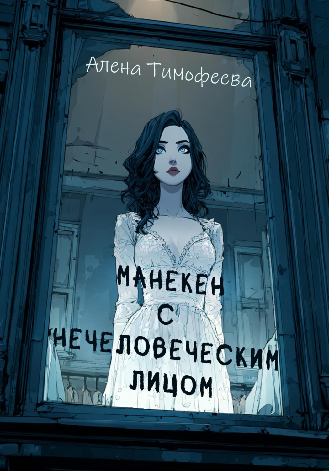 Обложка книги «Манекен с нечеловеческим лицом»